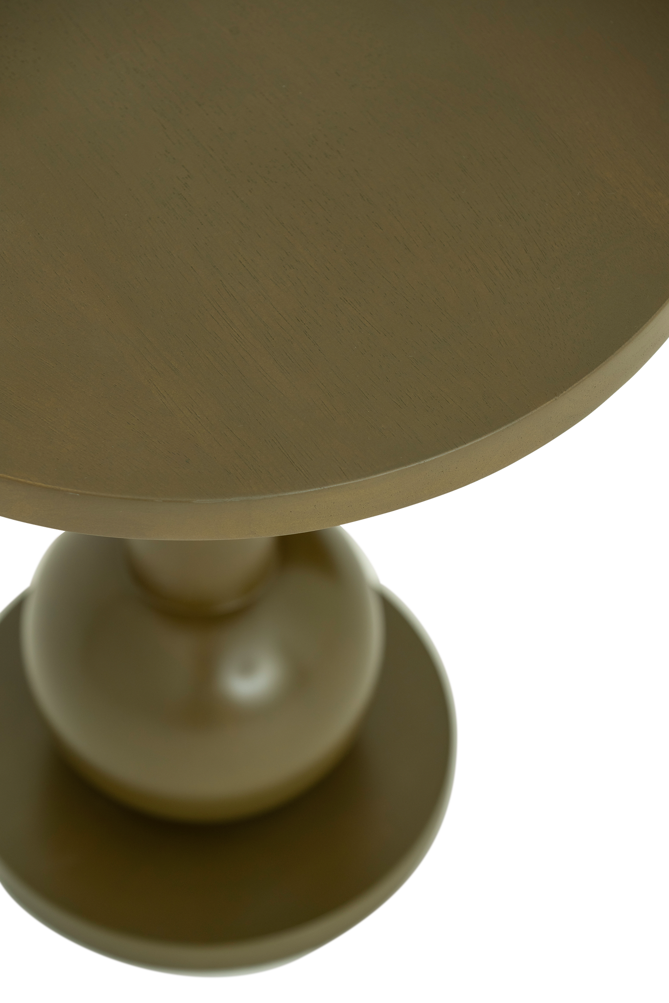 RAMO Side Table Dark Green Mango Wood