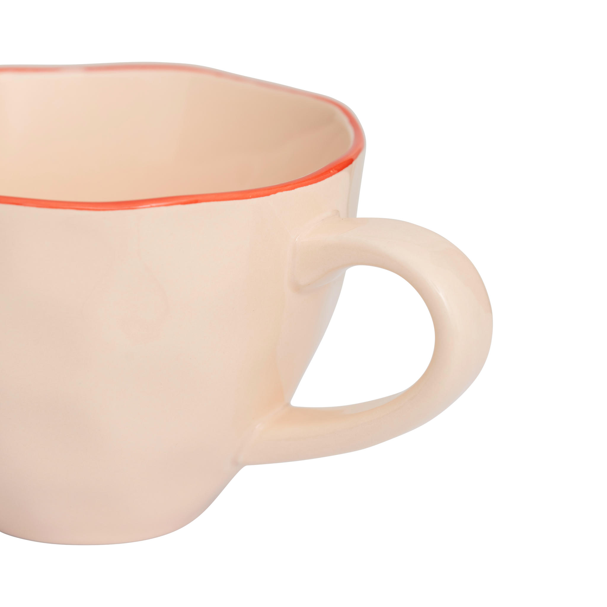GOOD MORNING pink cappuccino mug