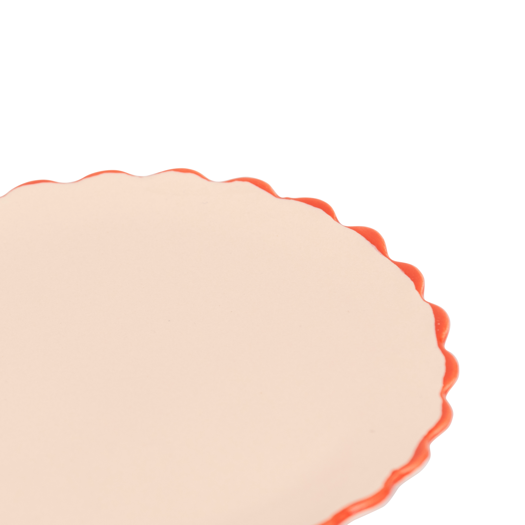 GOOD MORNING dessert plate pink ceramic