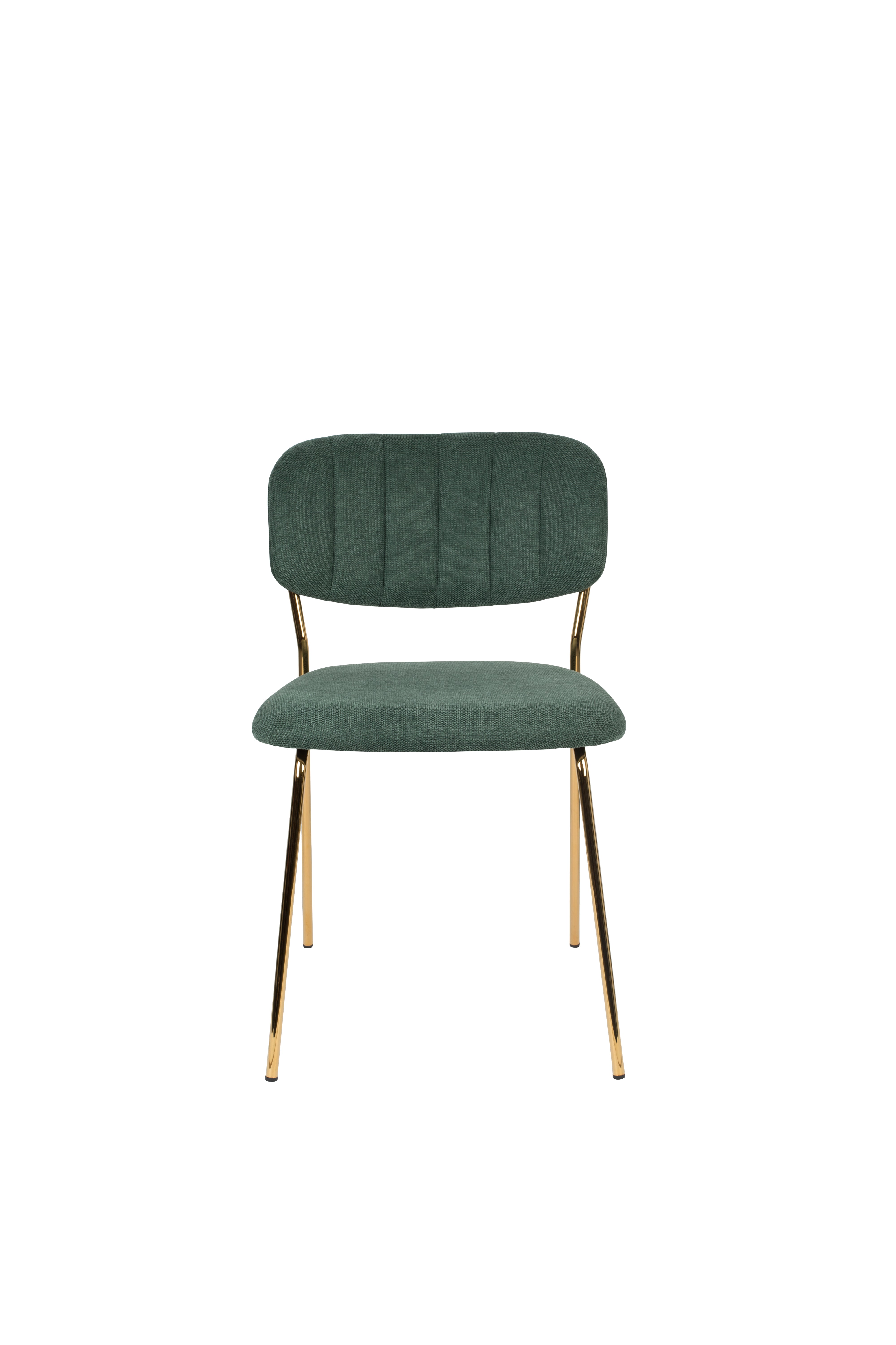 Jolien Dark green chair with a golden base