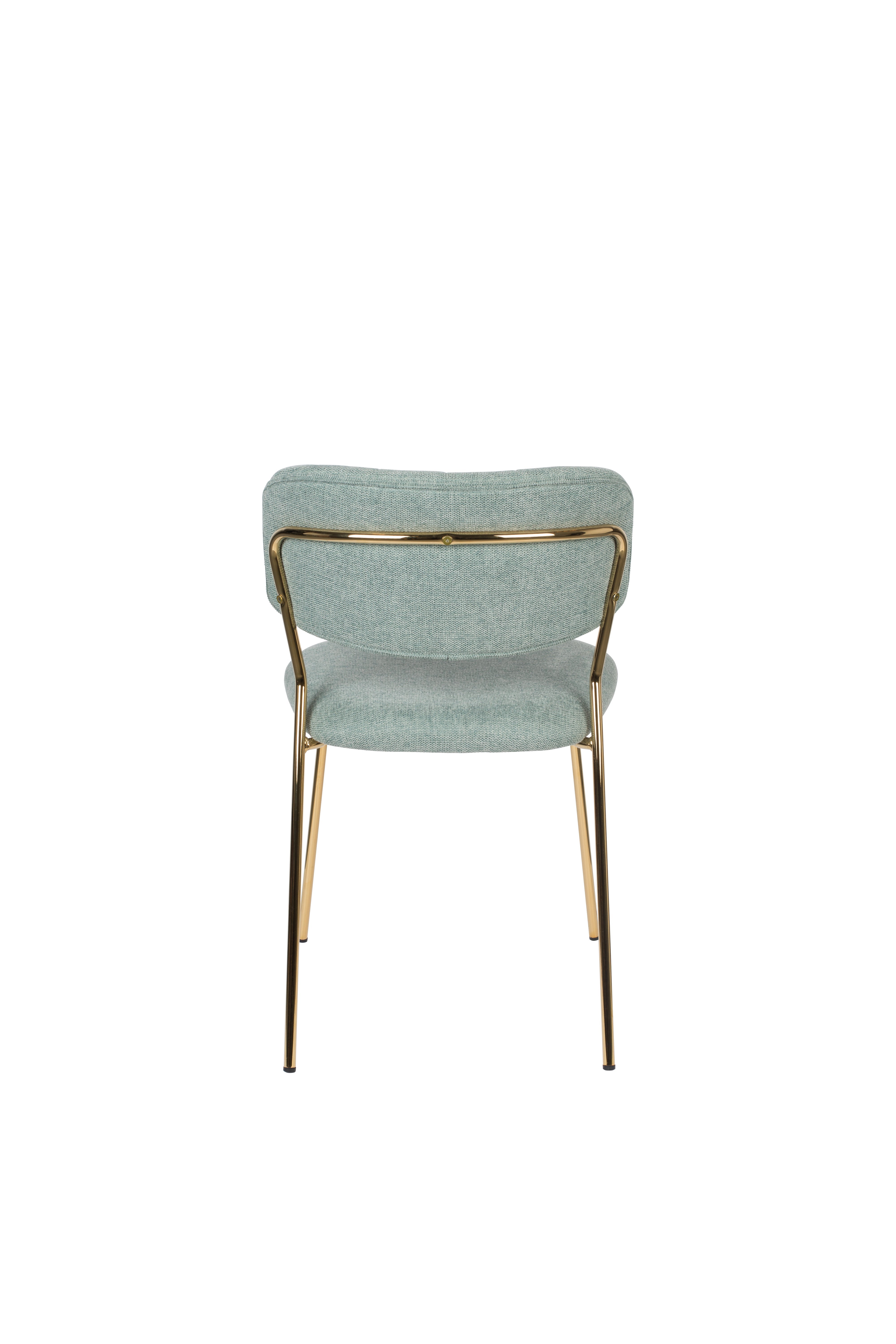 Jolien light -green chair with a golden base