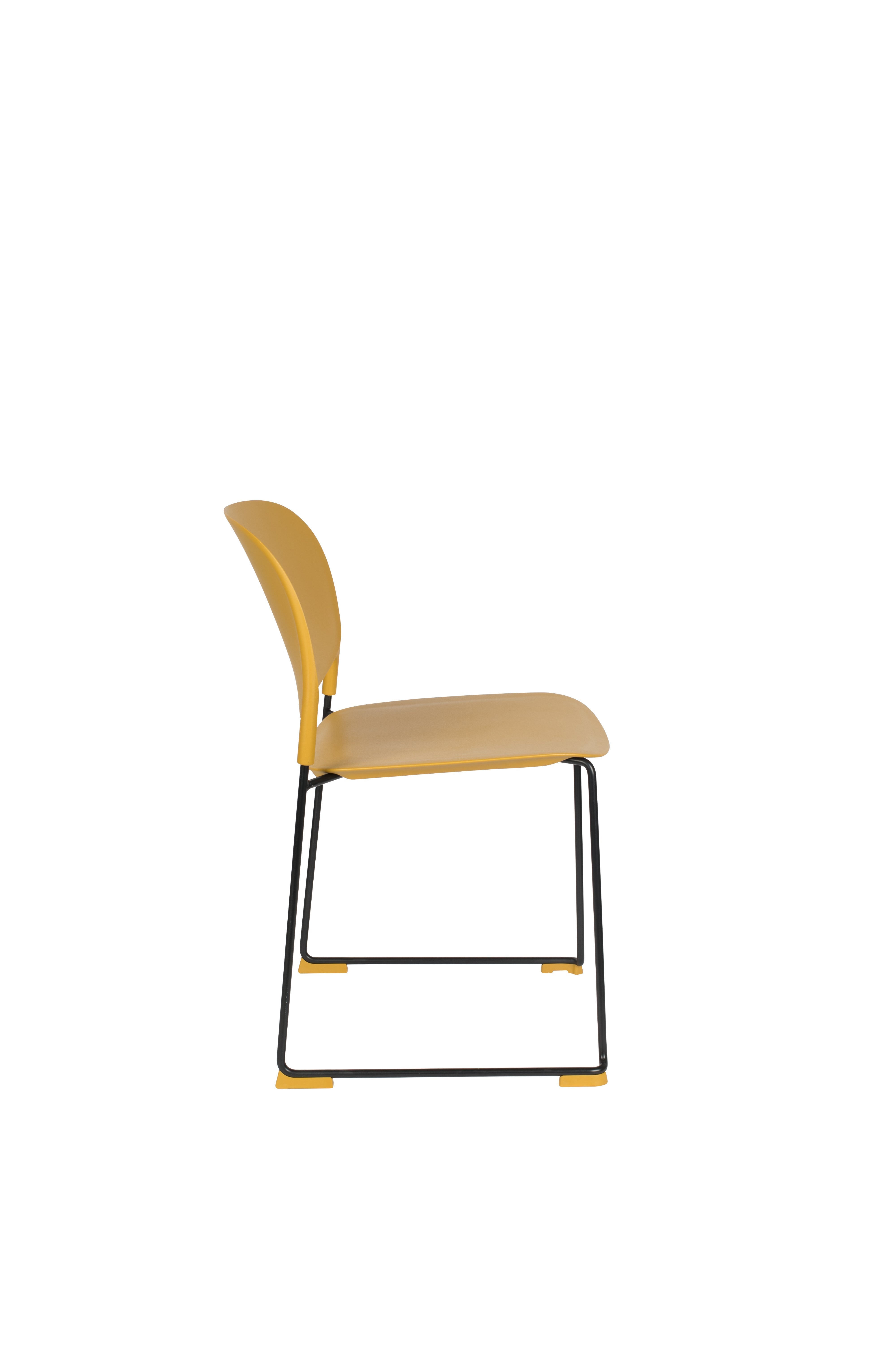 Stacks Ochra chair with a black base