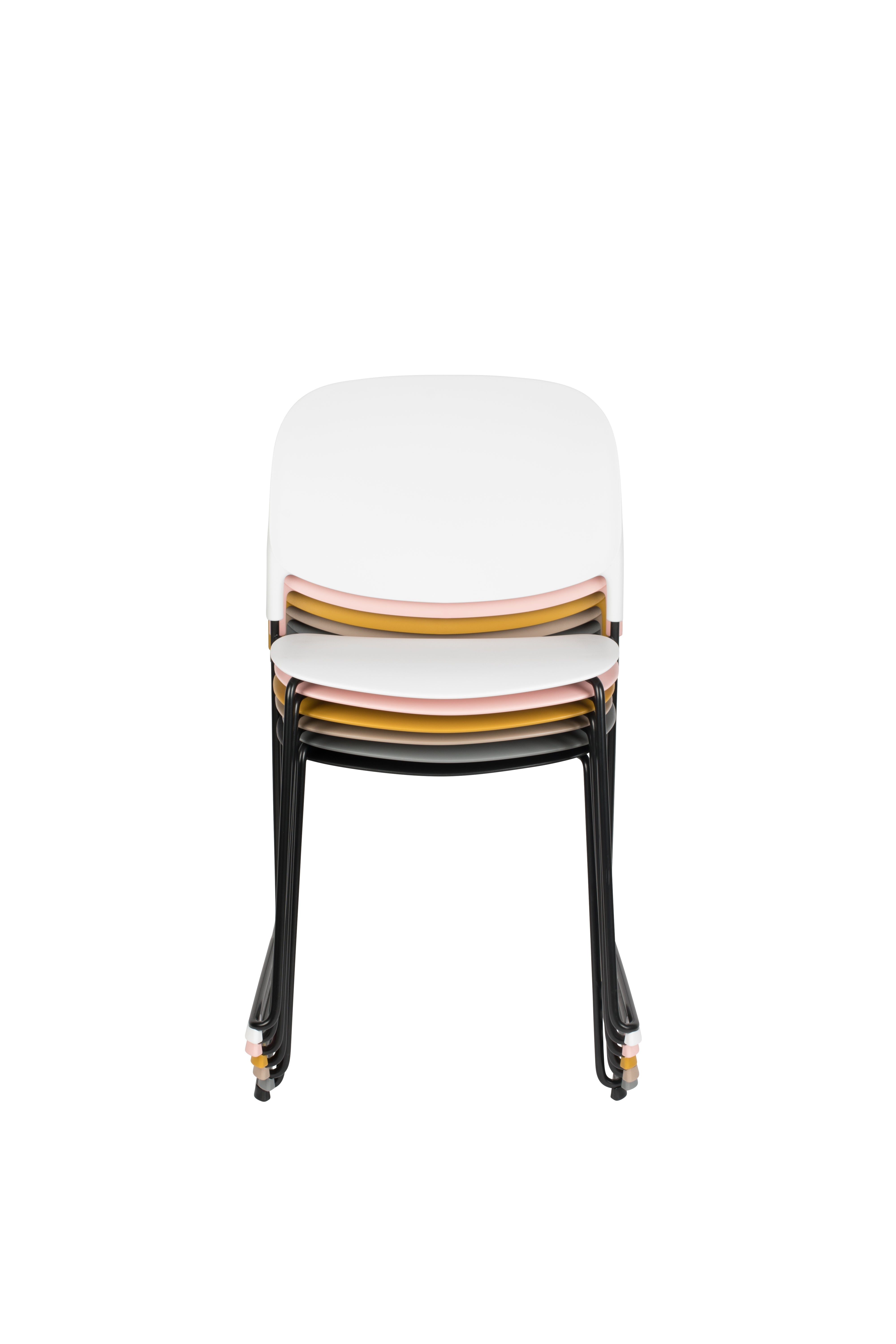 Stacks Ochra chair with a black base