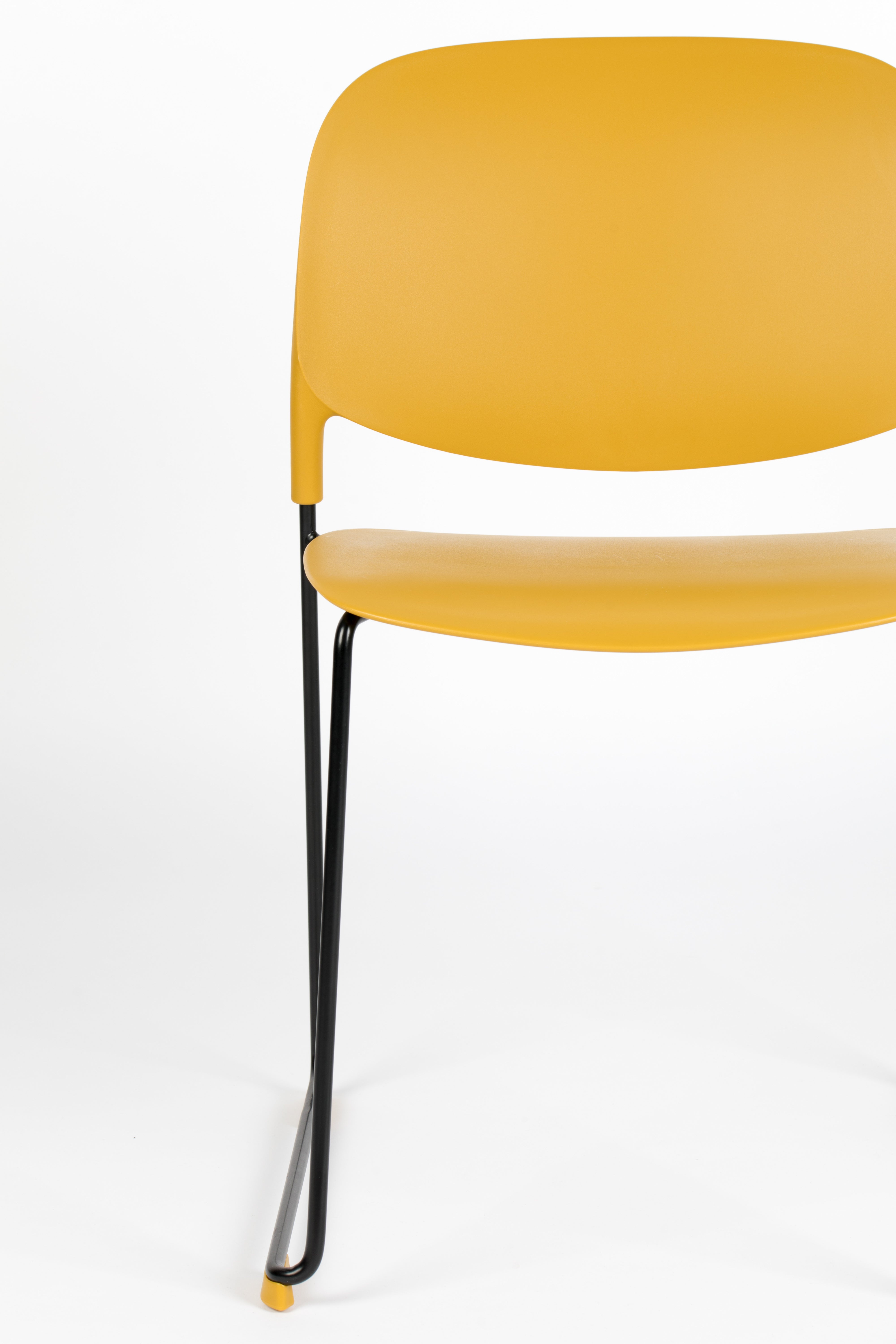 Stacks Ochra chair with a black base