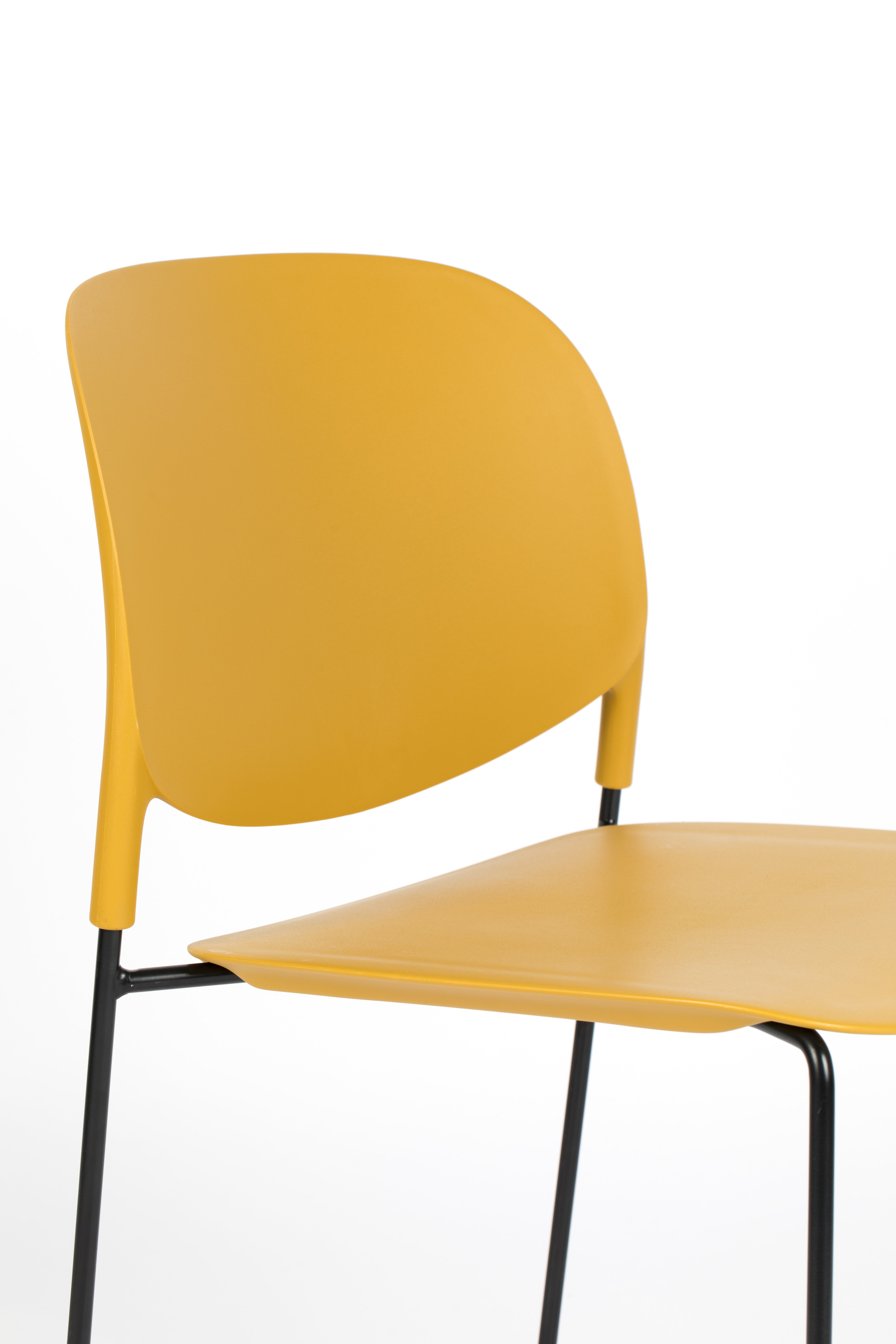 Stacks Ochra chair with a black base