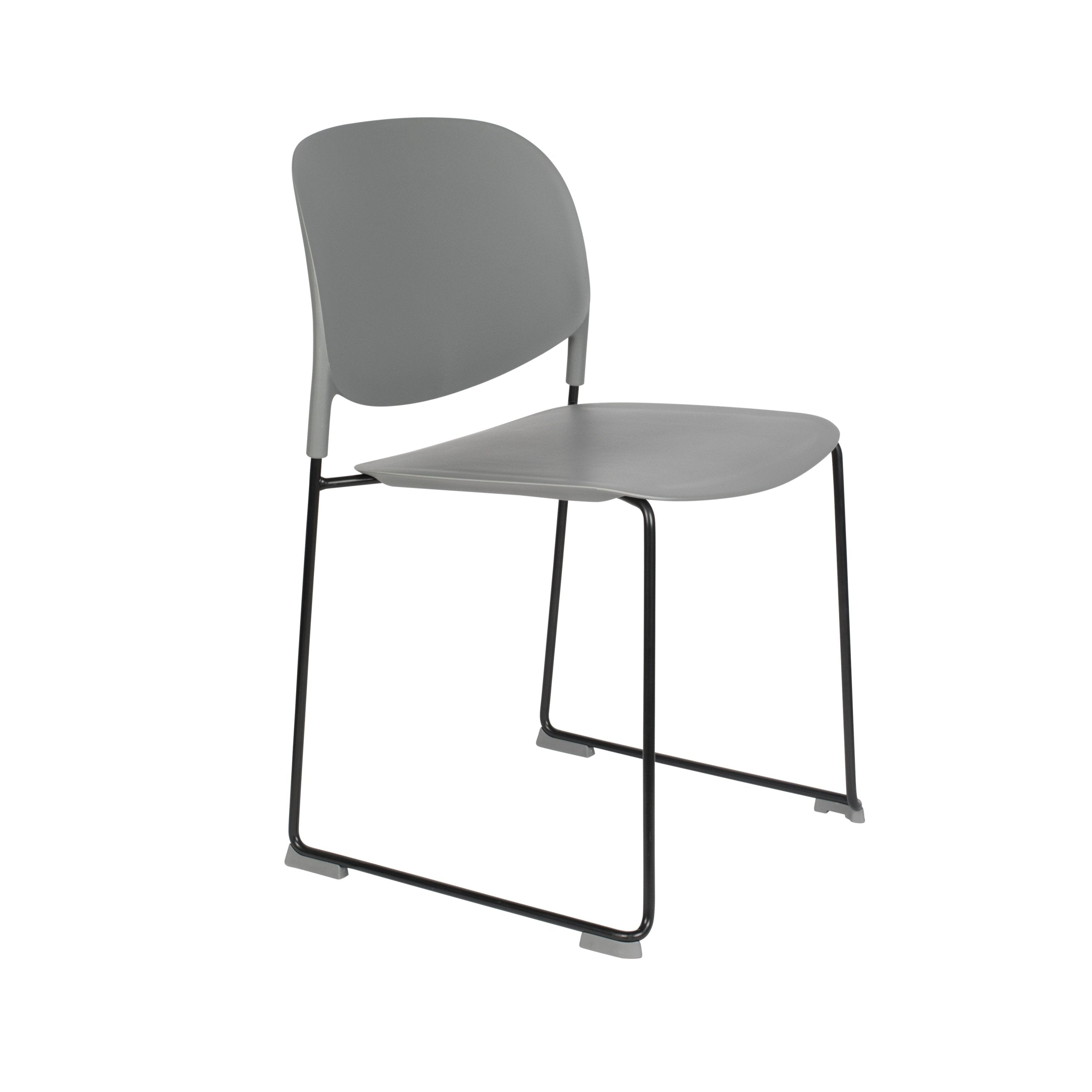 Gray Stacks Chair with a black base