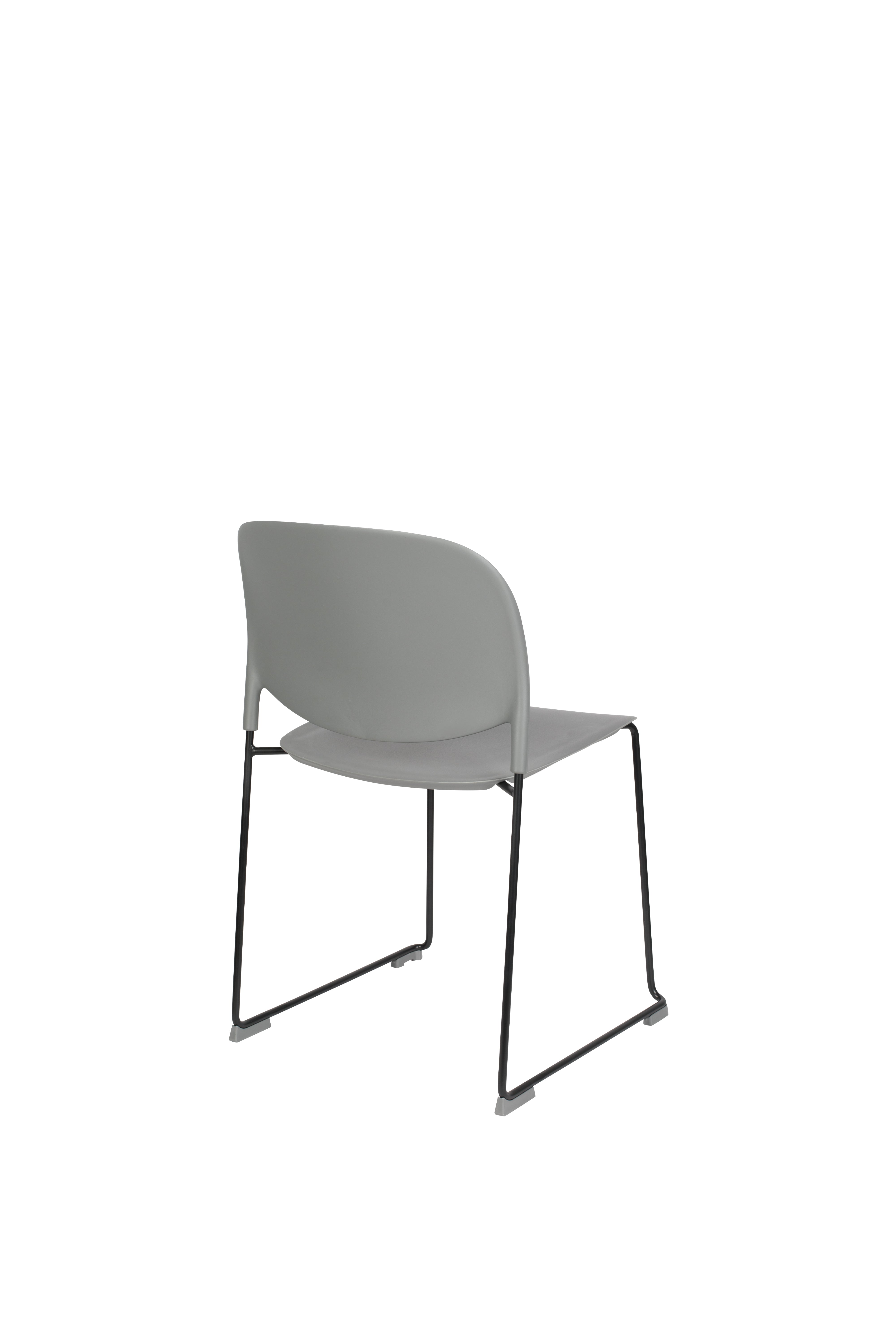 Gray Stacks Chair with a black base