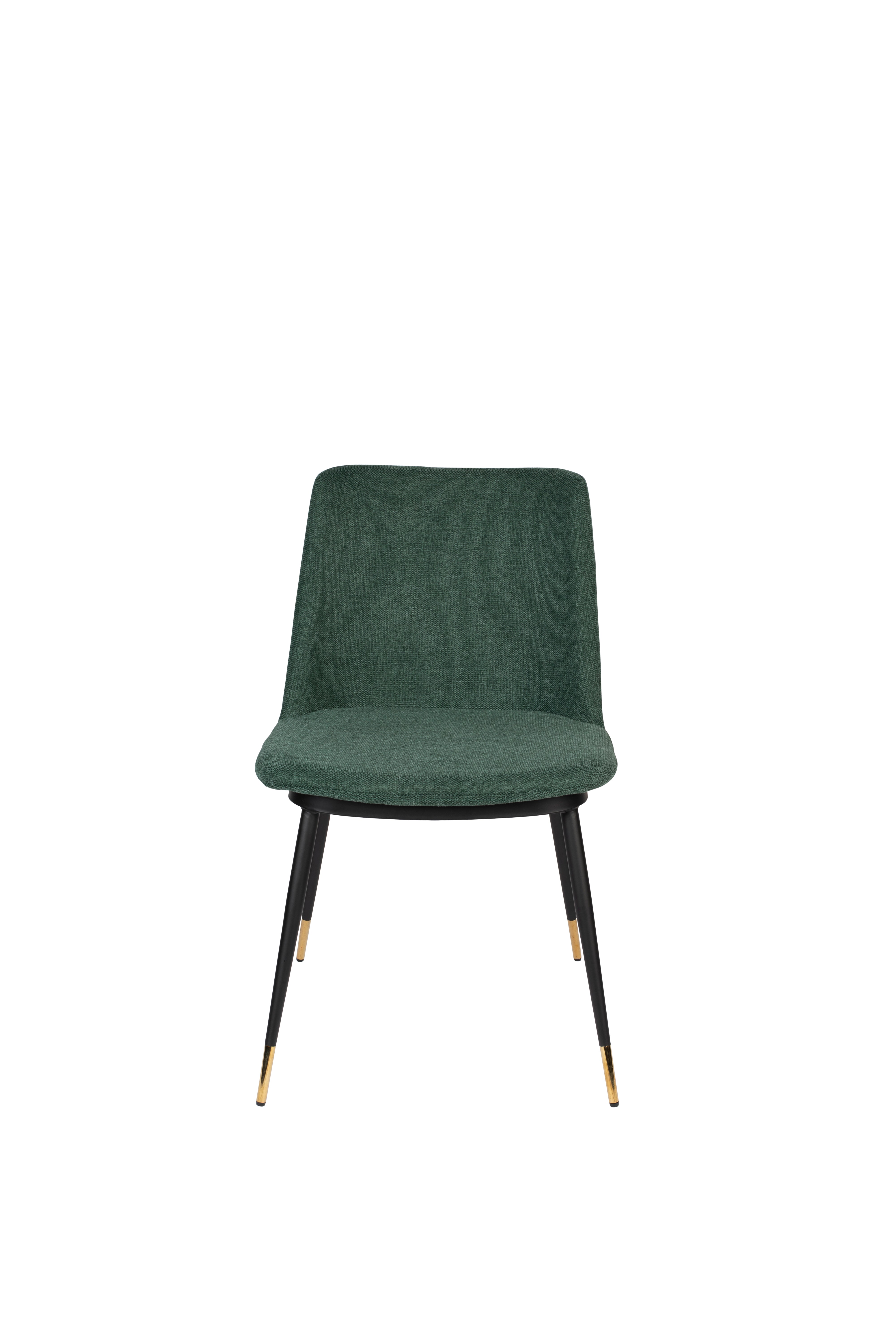 Dark green lionel chair with a black base