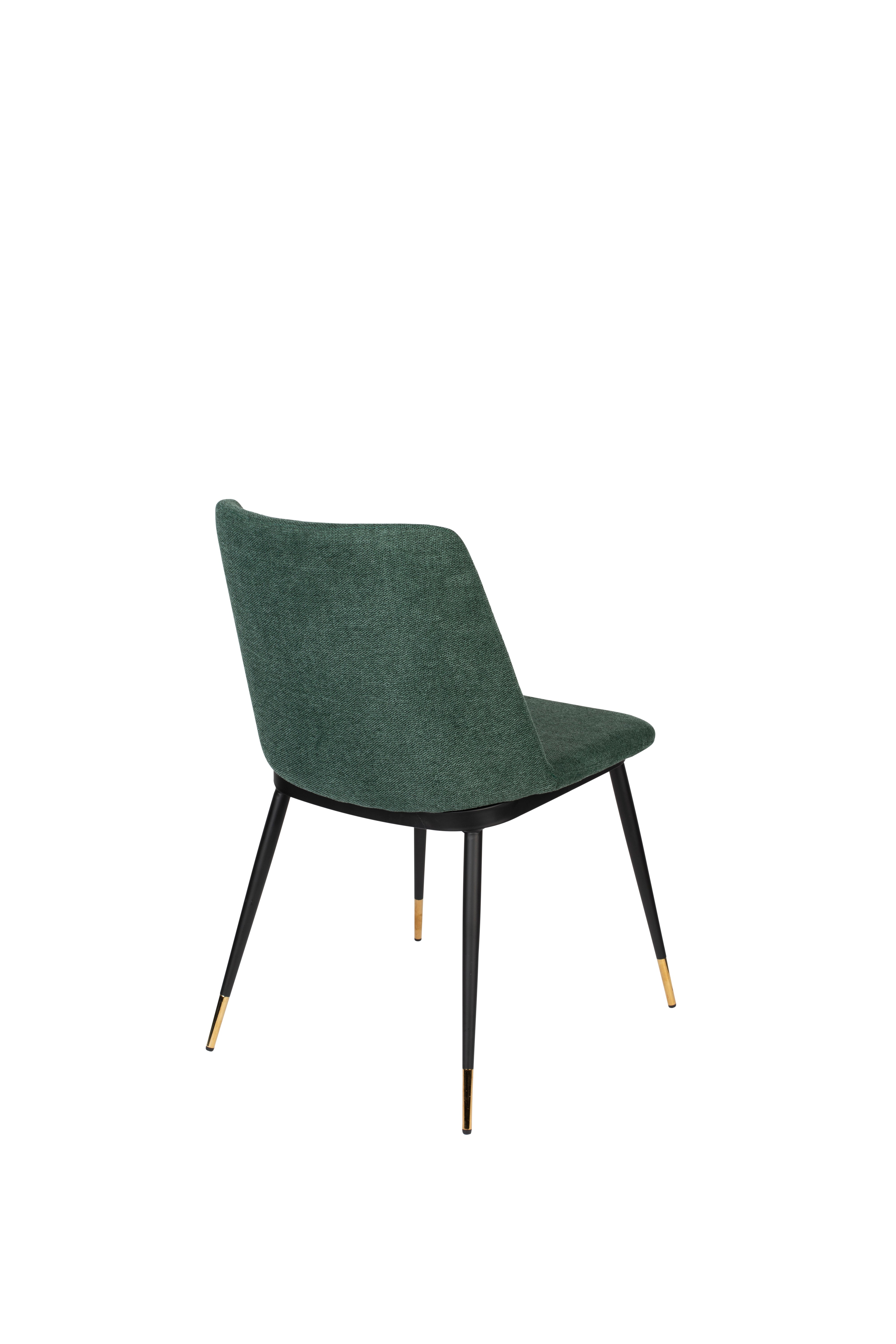 Dark green lionel chair with a black base