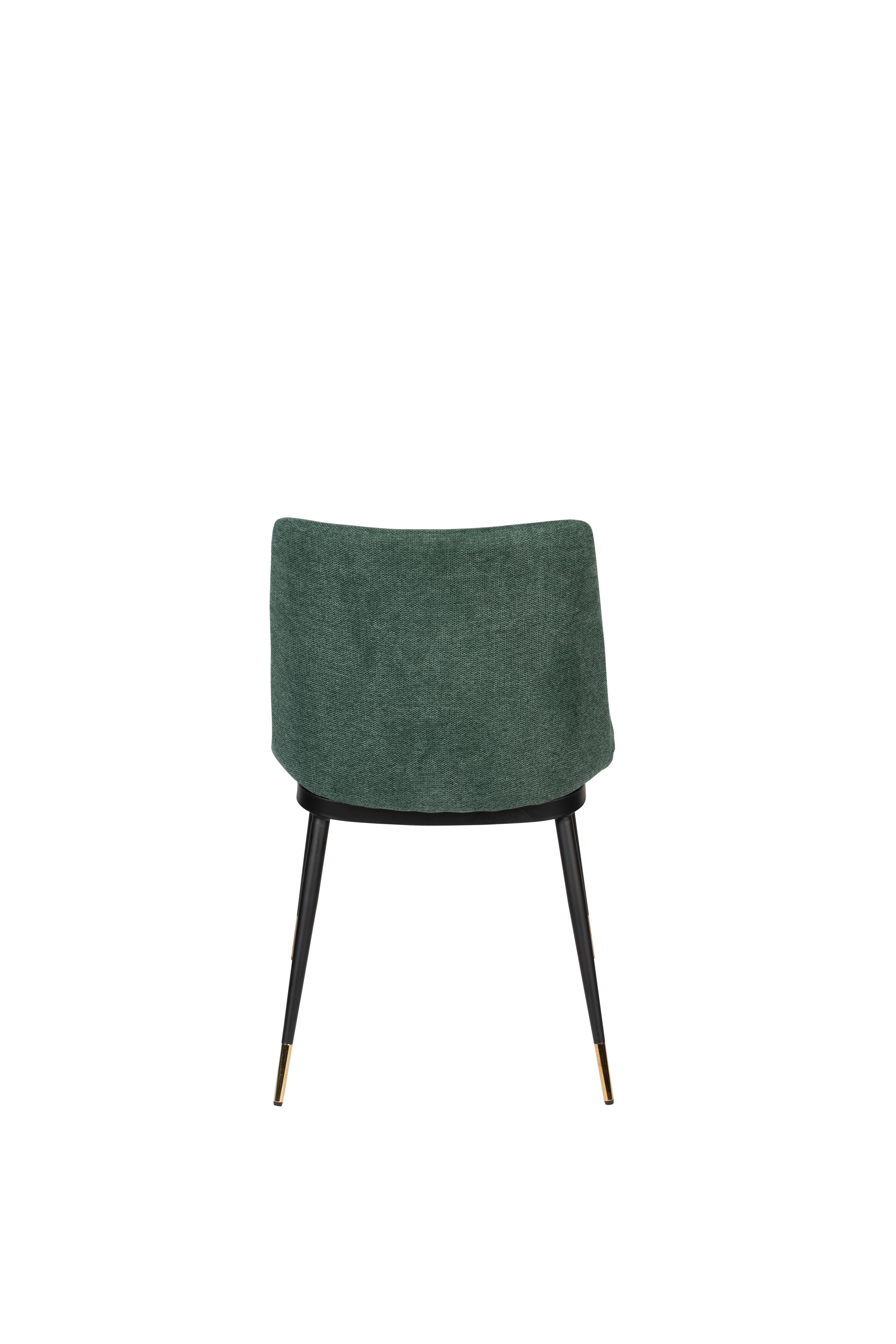 Dark green lionel chair with a black base