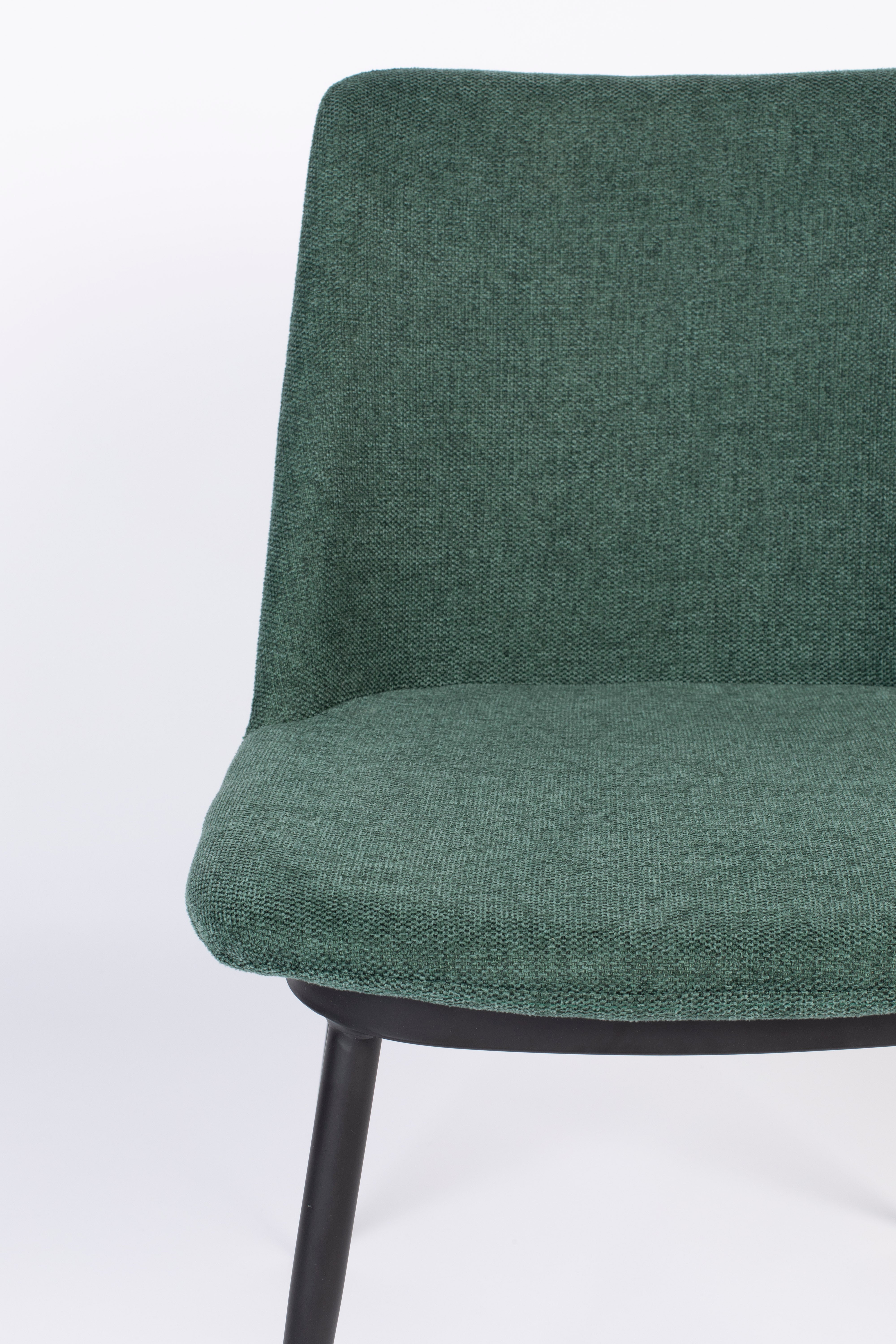 Dark green lionel chair with a black base