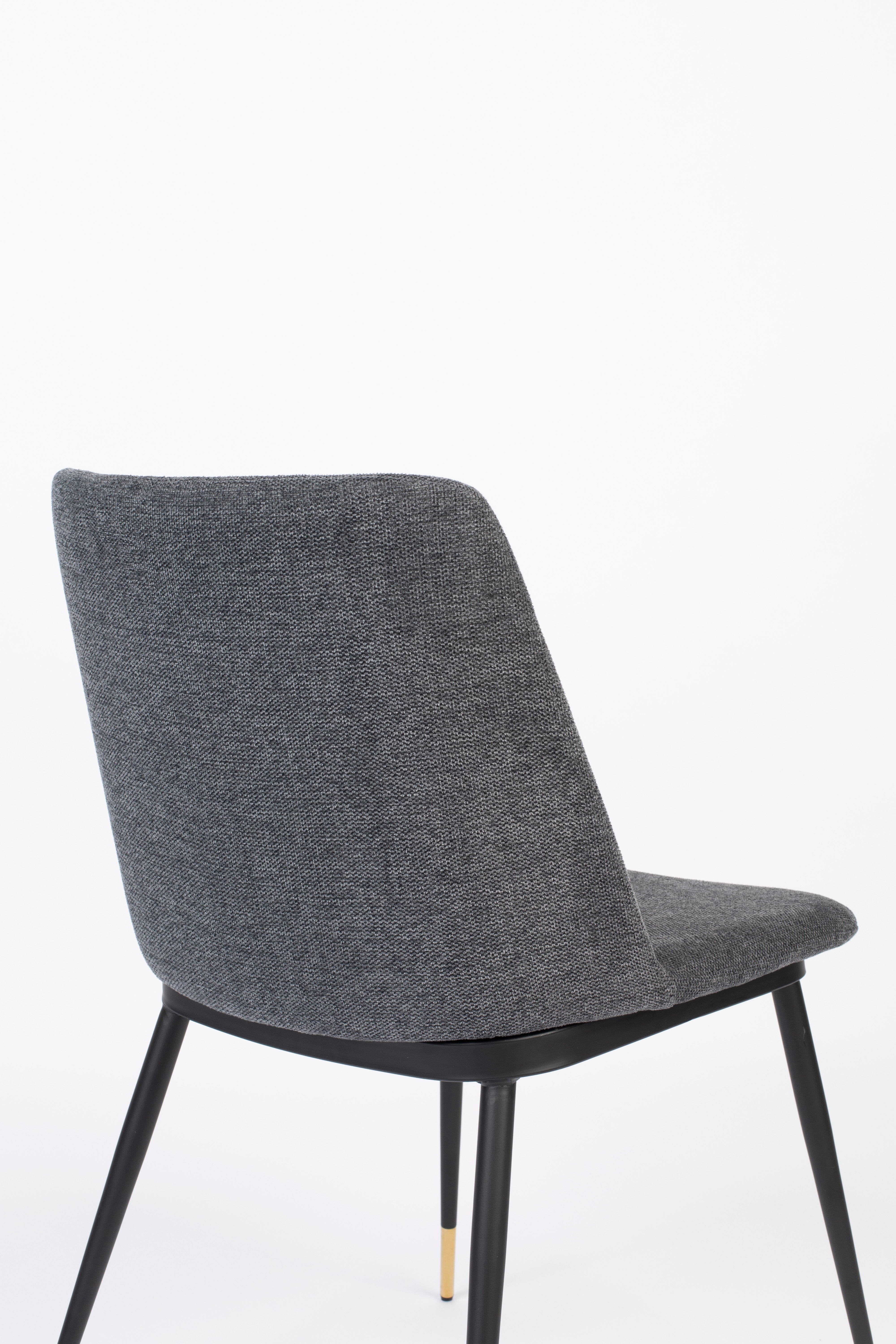 A chair Lionel dark gray with a black base