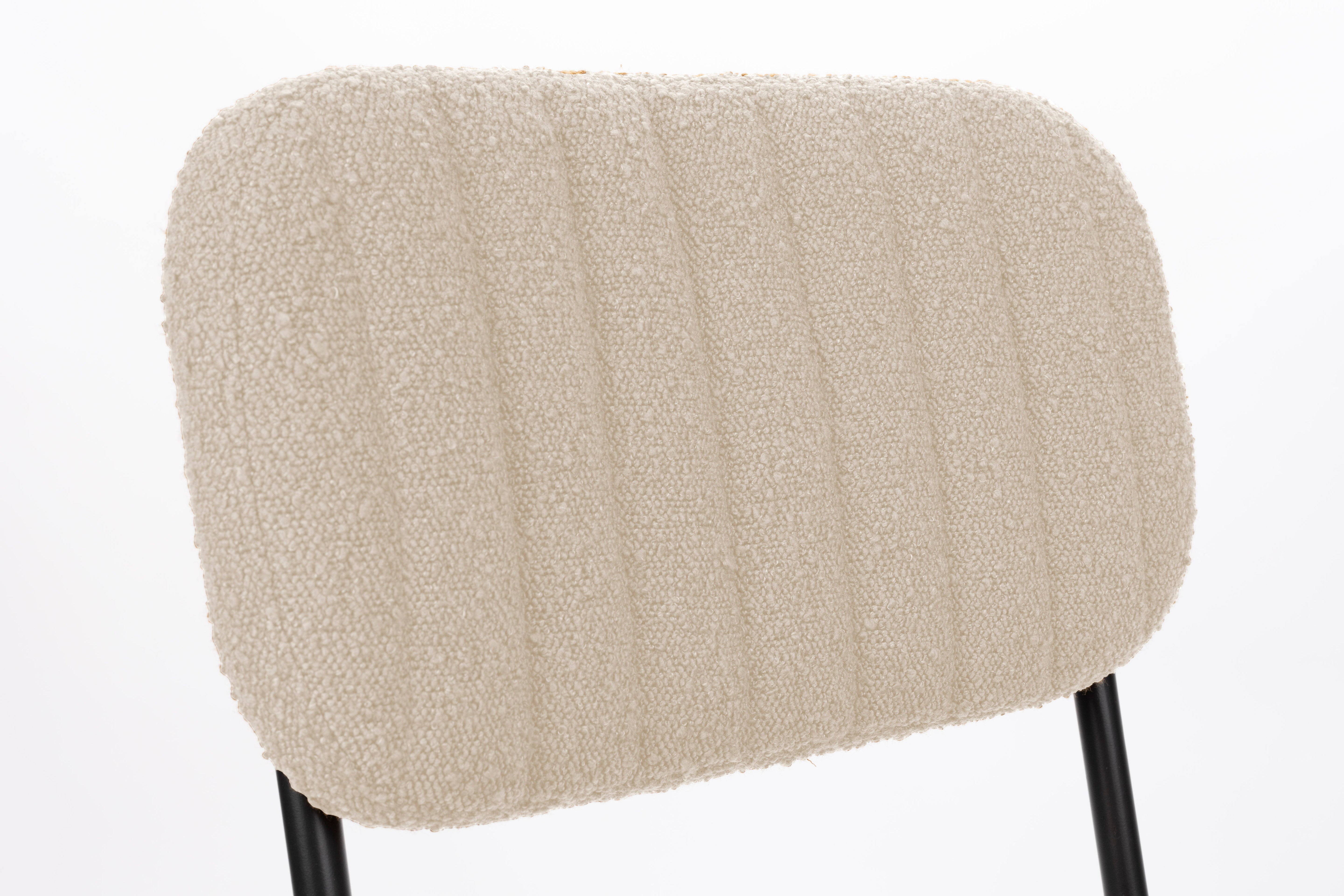 Jake boucle chair broken white