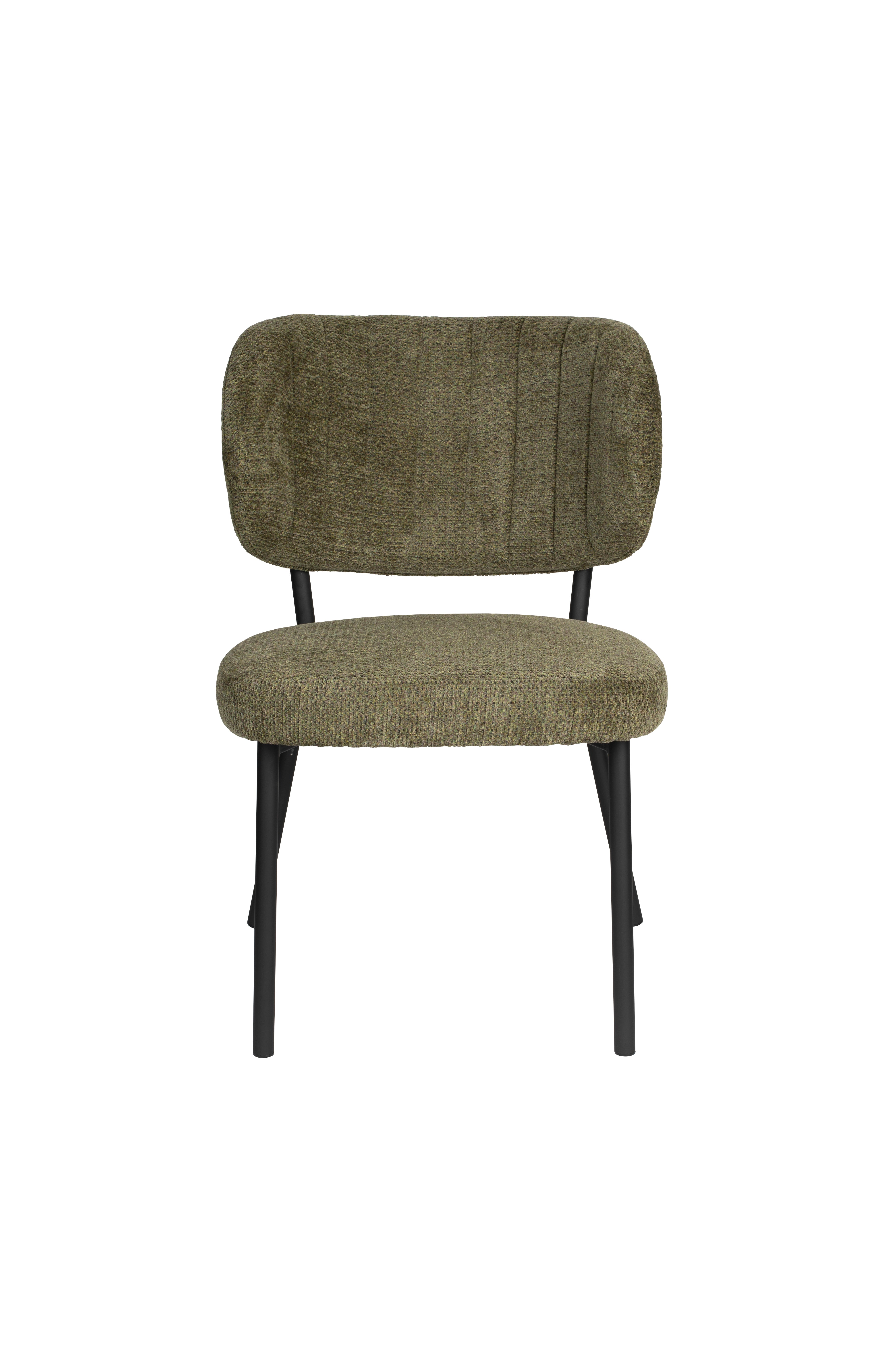 Sanne olive chair with a black base