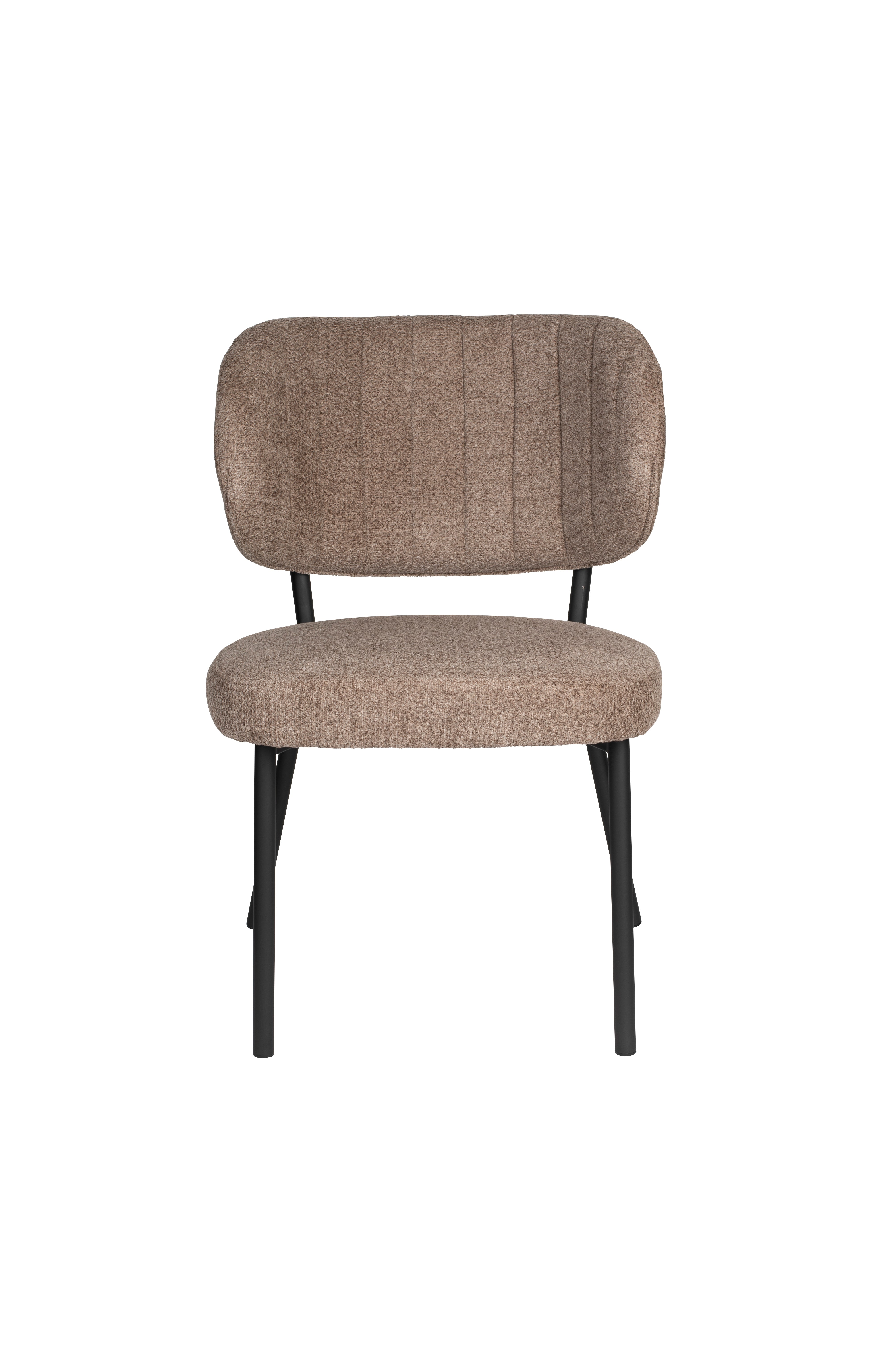 Sanne brown chair with a black base