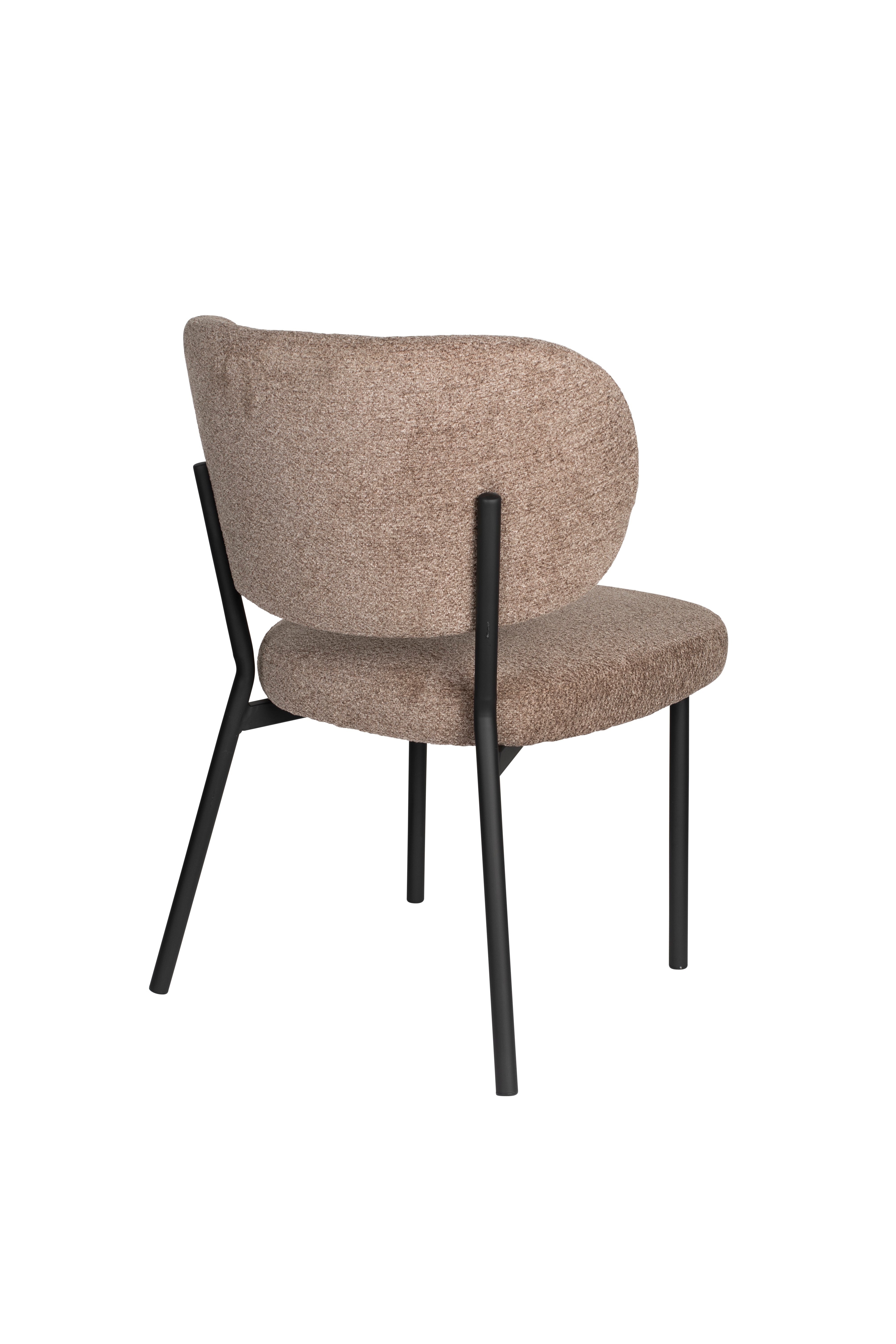 Sanne brown chair with a black base