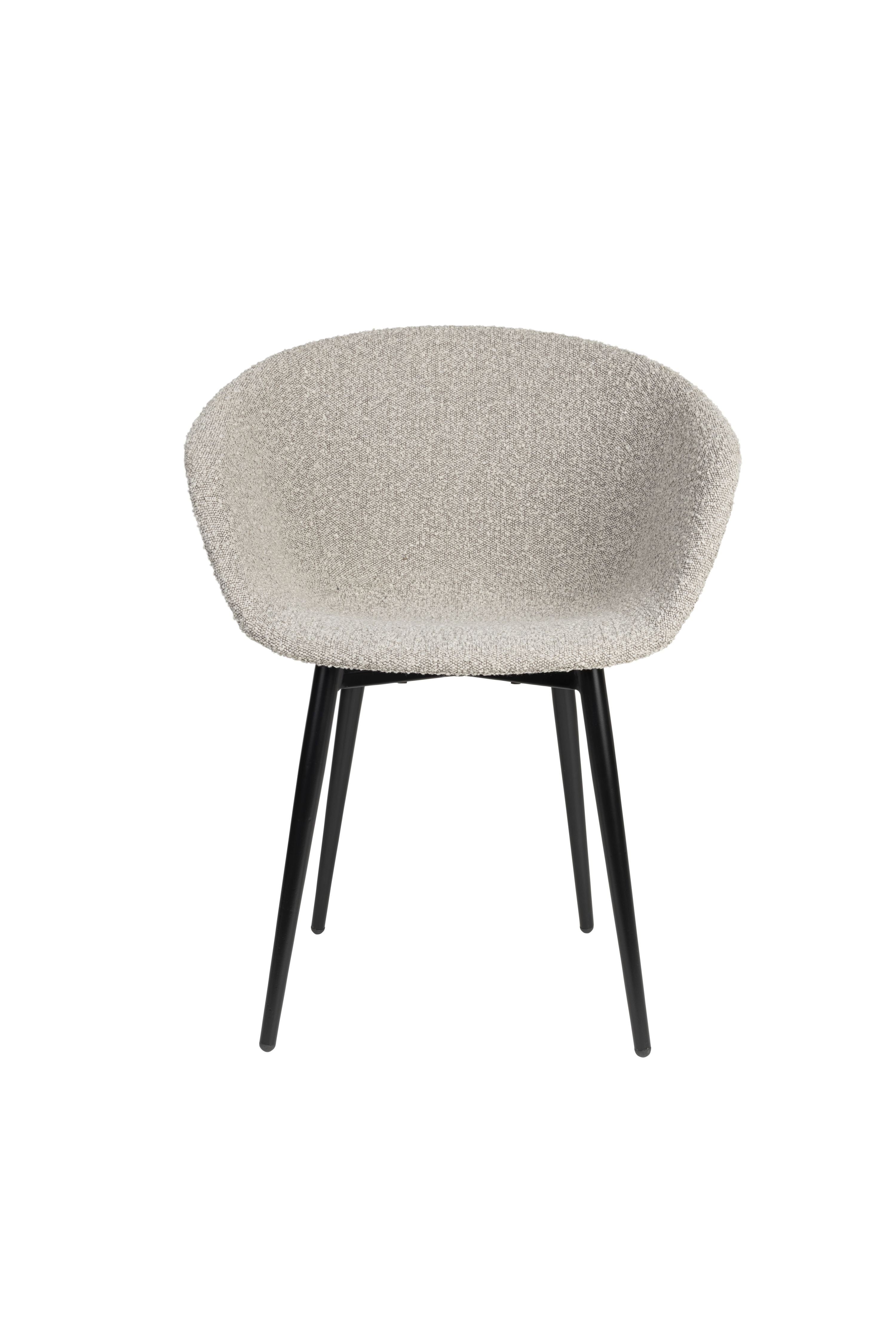 Charly chair gray with a black base