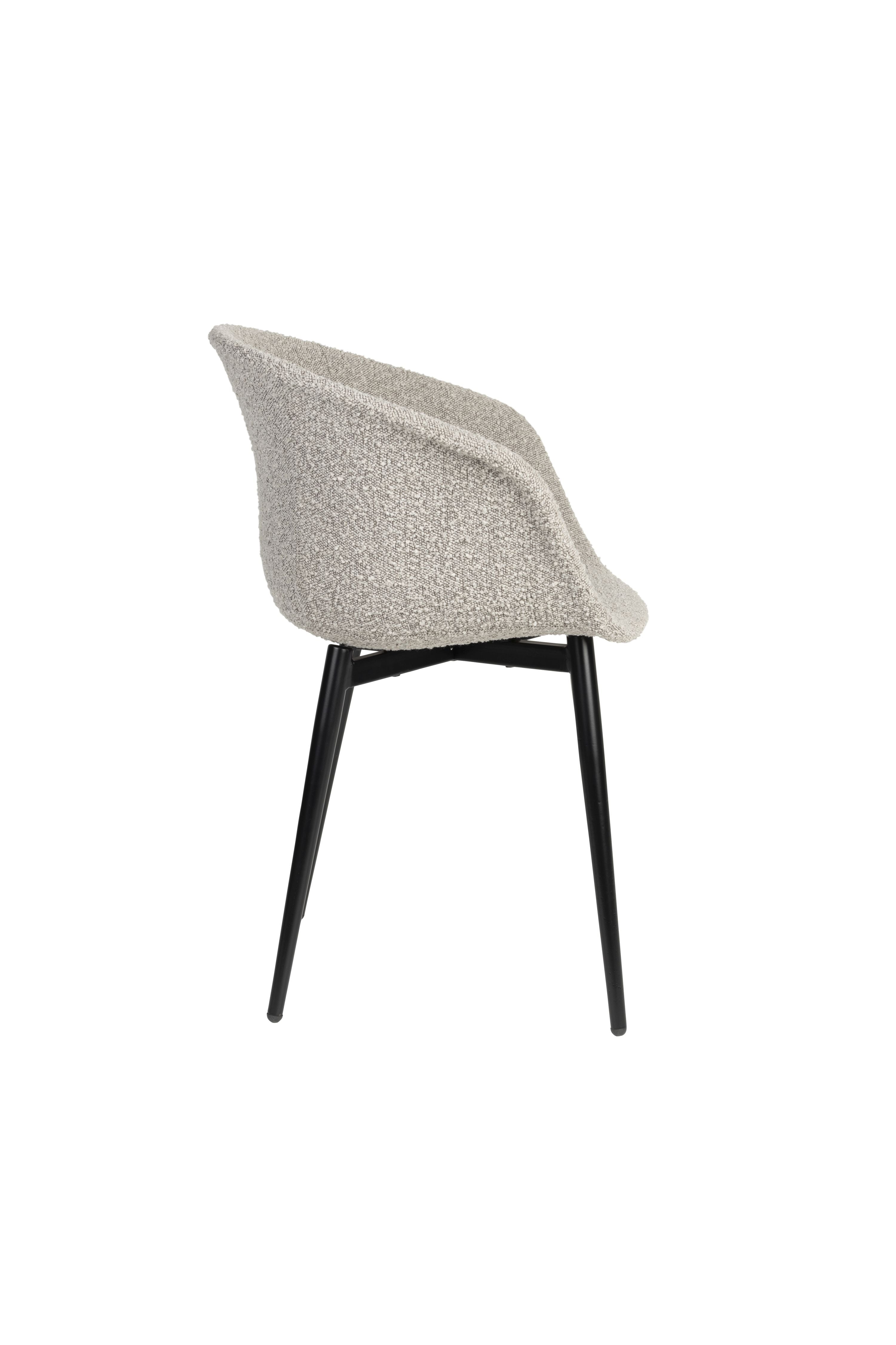 Charly chair gray with a black base