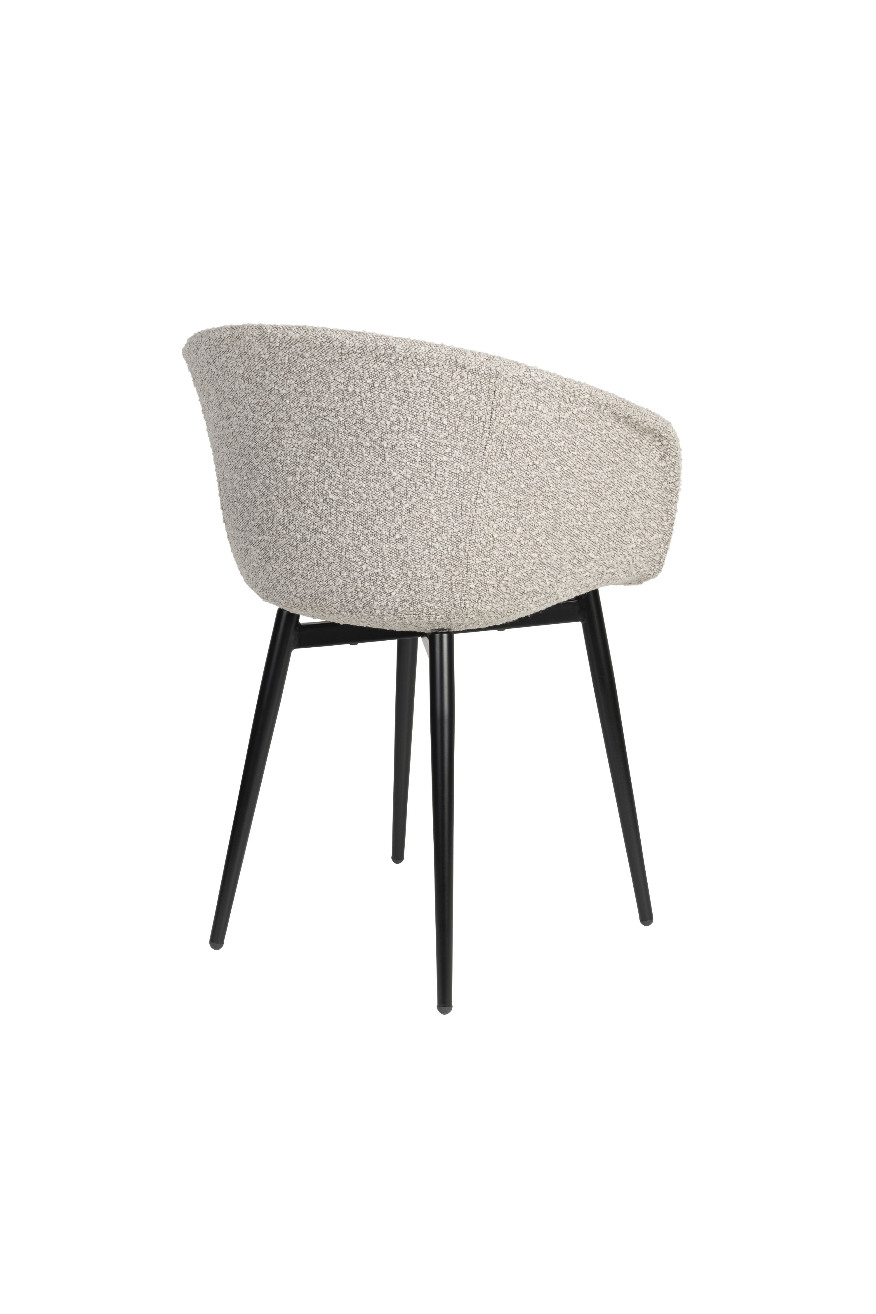 Charly chair gray with a black base