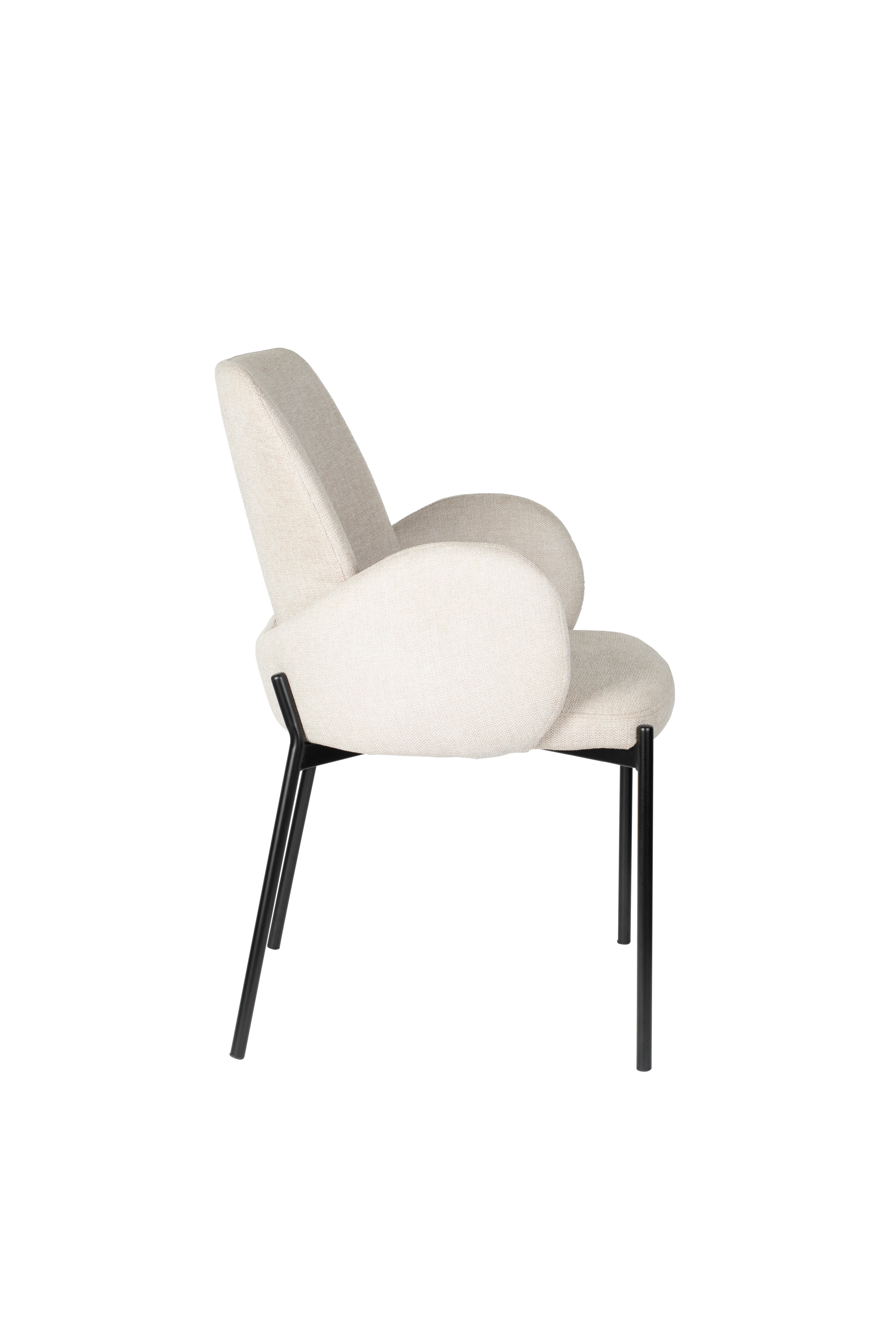 Chair with armrests, i.e. a creamy