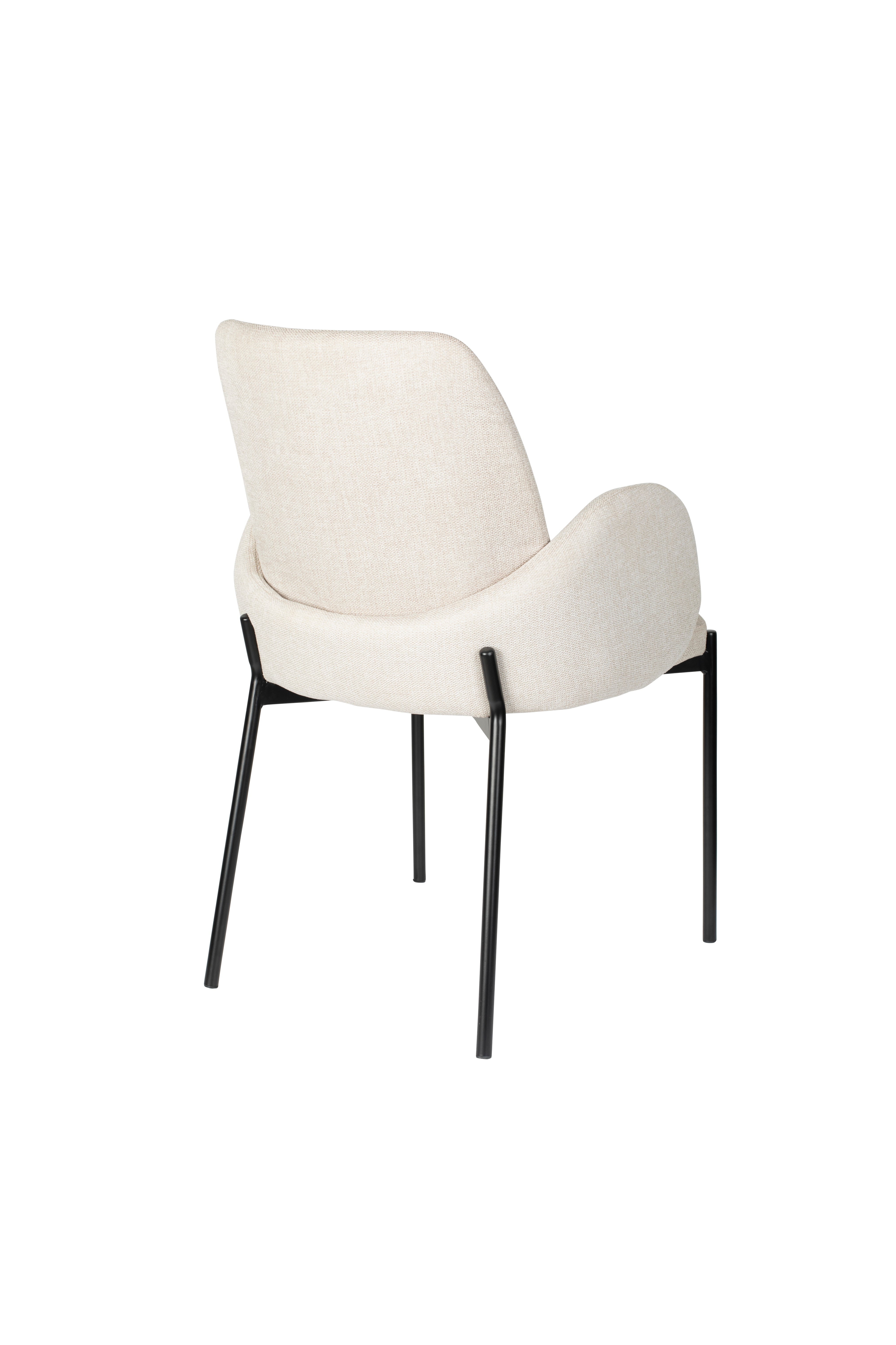 Chair with armrests, i.e. a creamy