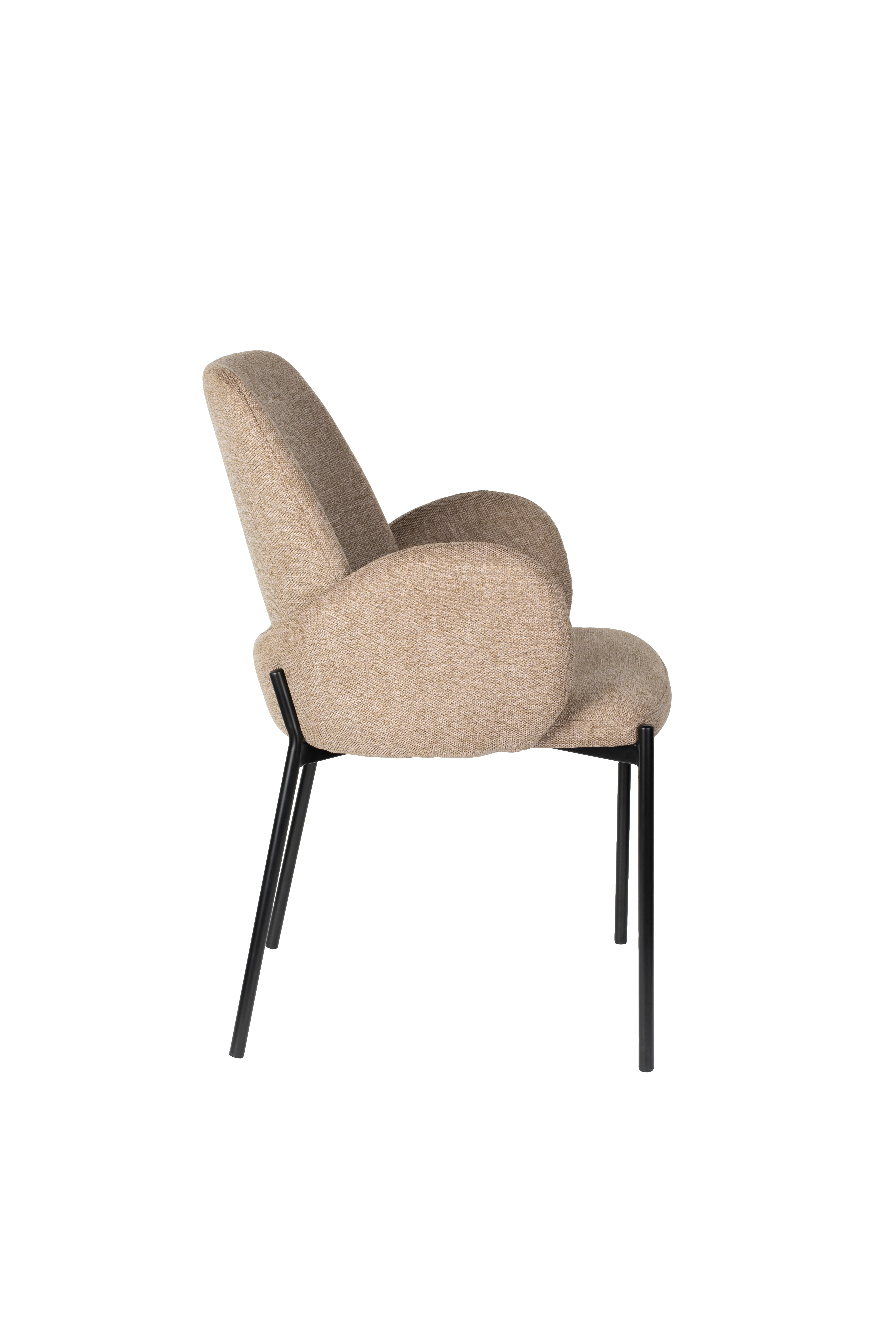 Chair with armrests, i.e. brown