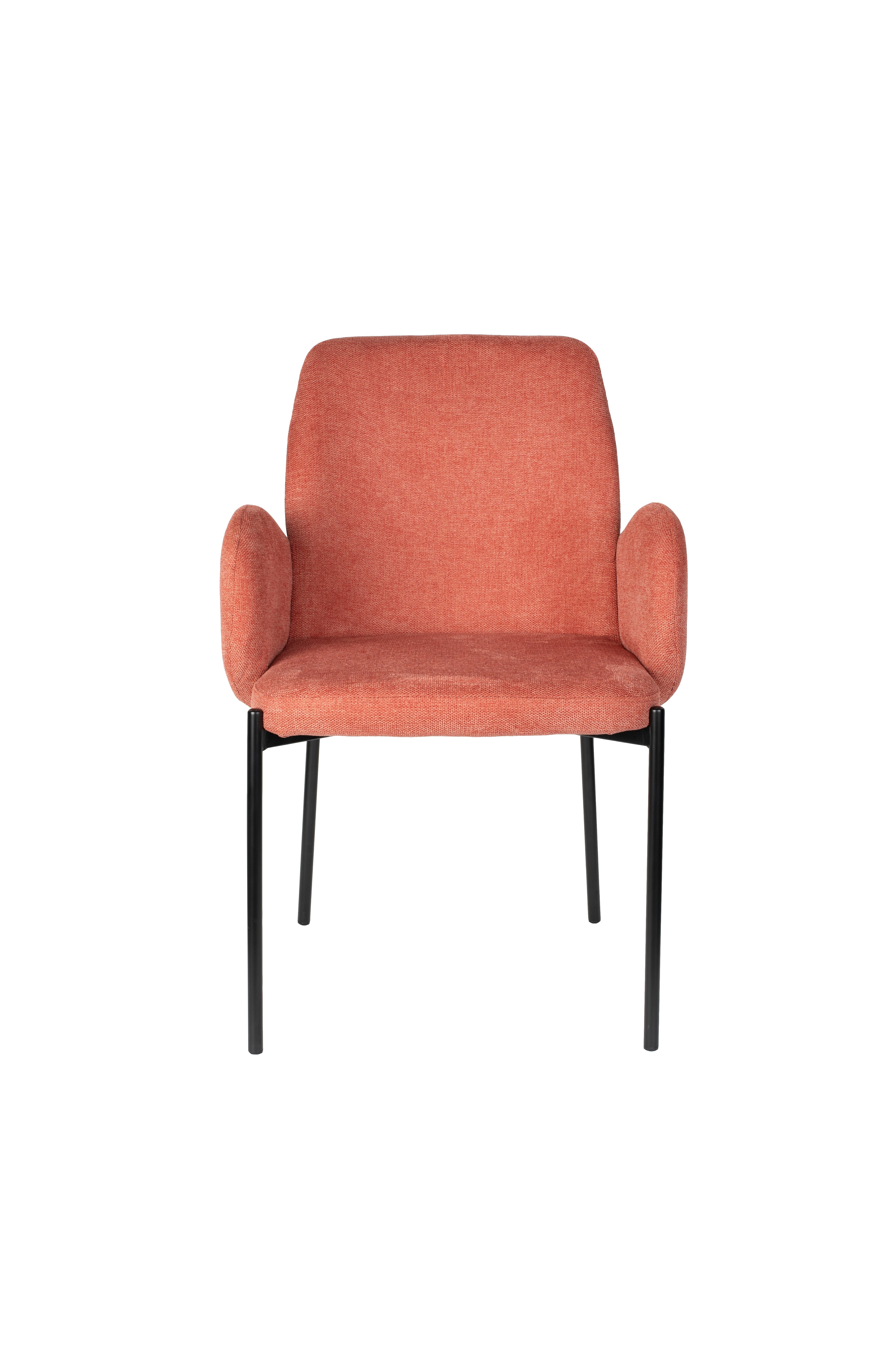 Chair with armrests, i.e. pink