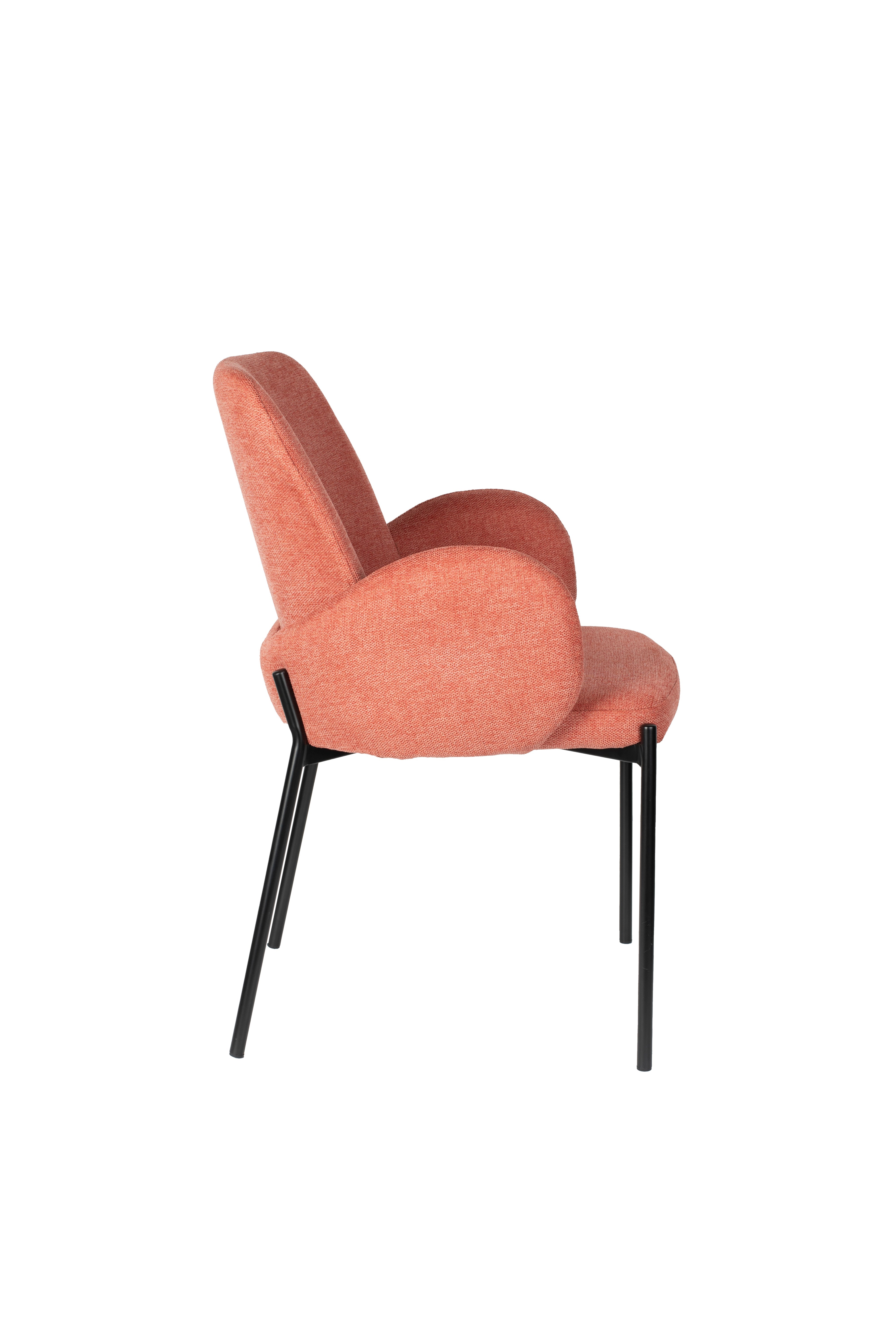 Chair with armrests, i.e. pink