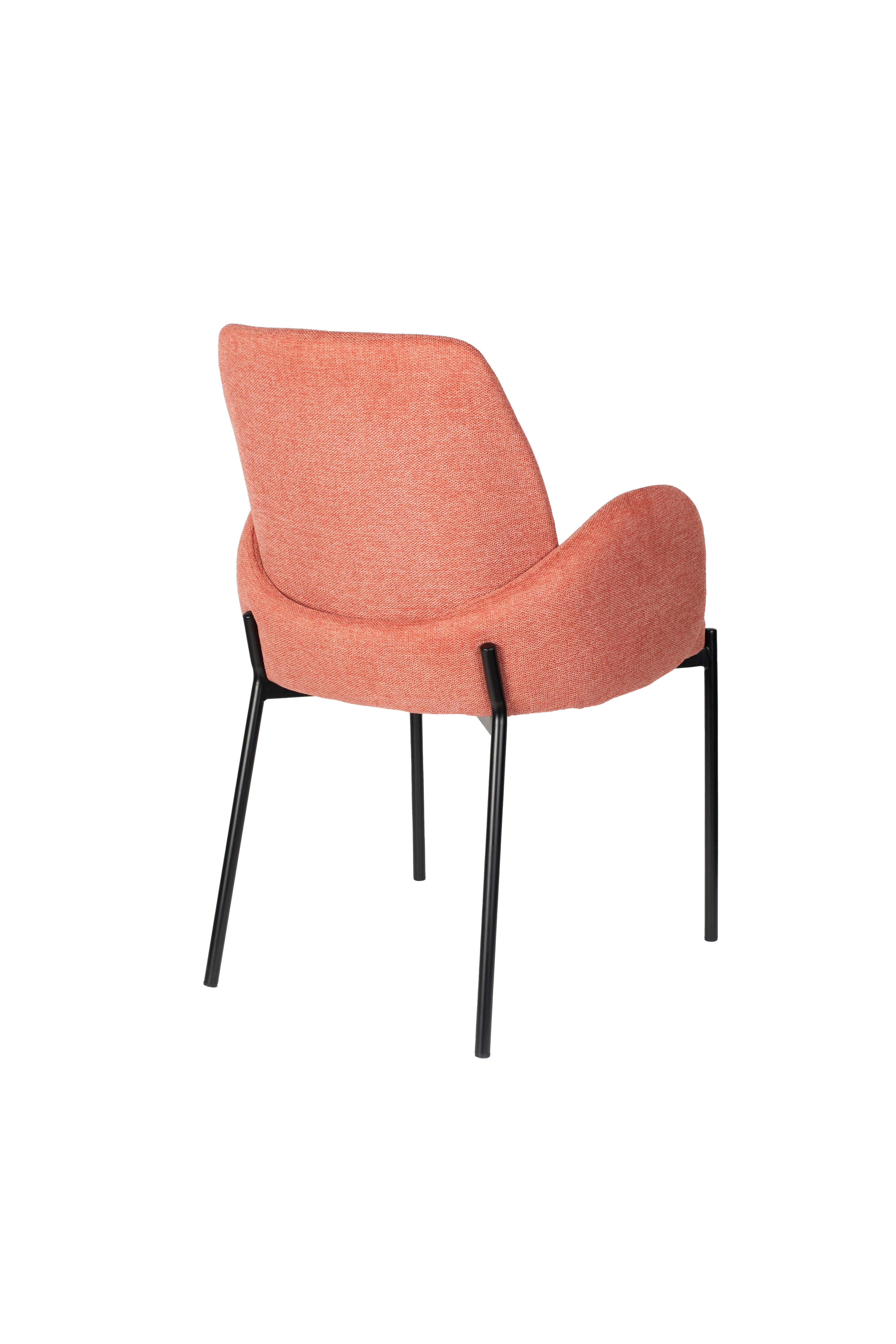 Chair with armrests, i.e. pink