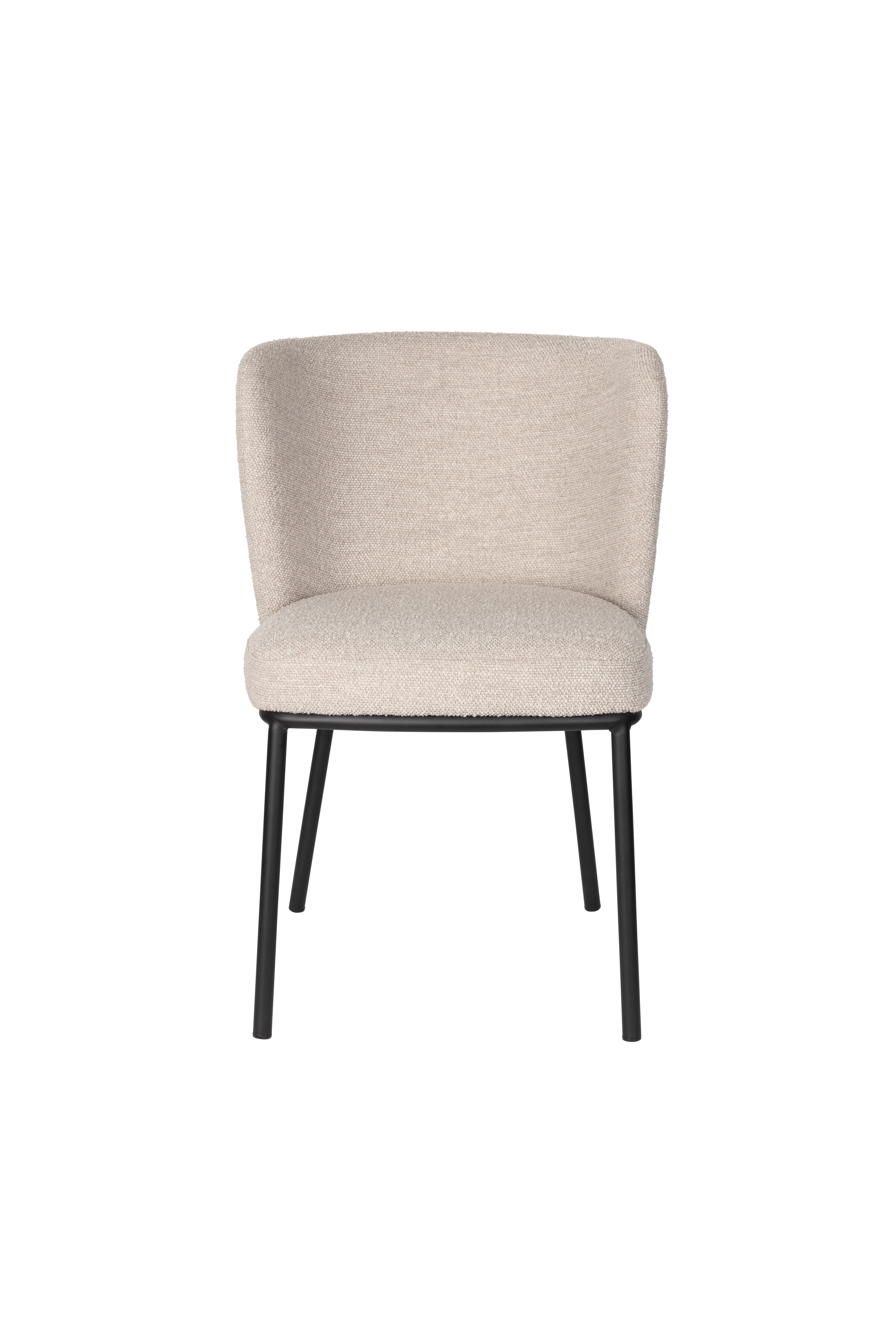 Black beige guus chair with a black base