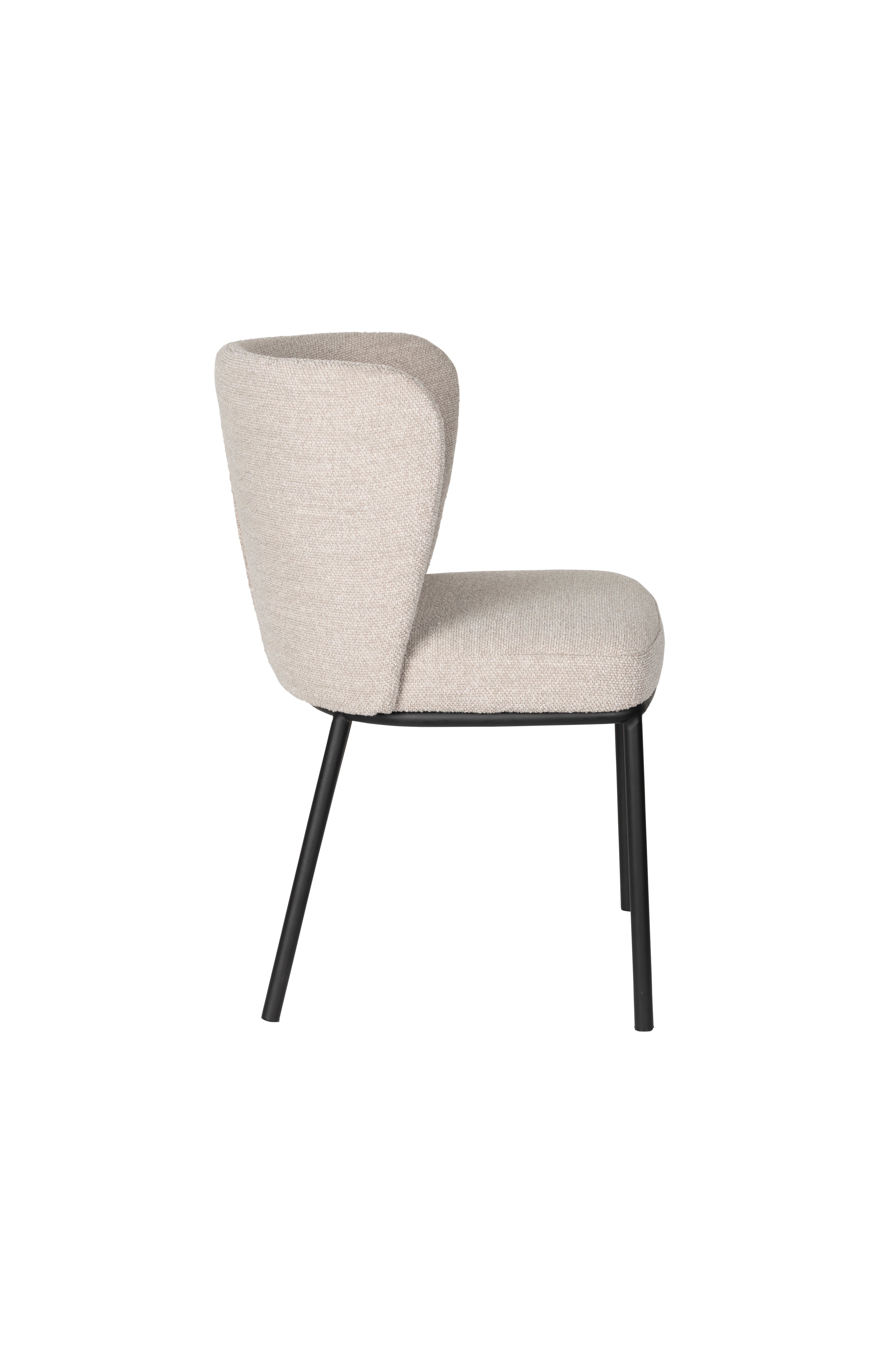 Black beige guus chair with a black base