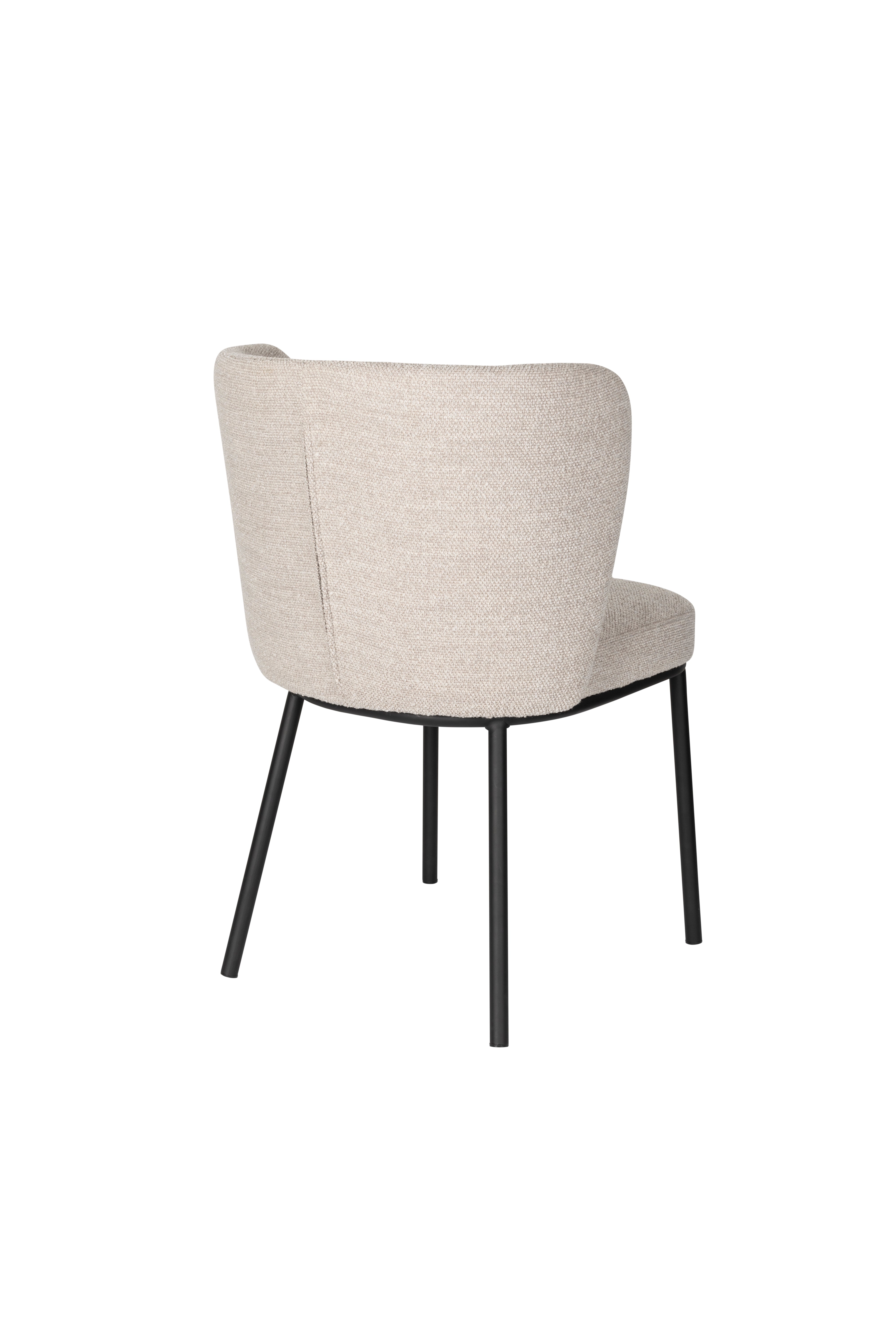 Black beige guus chair with a black base