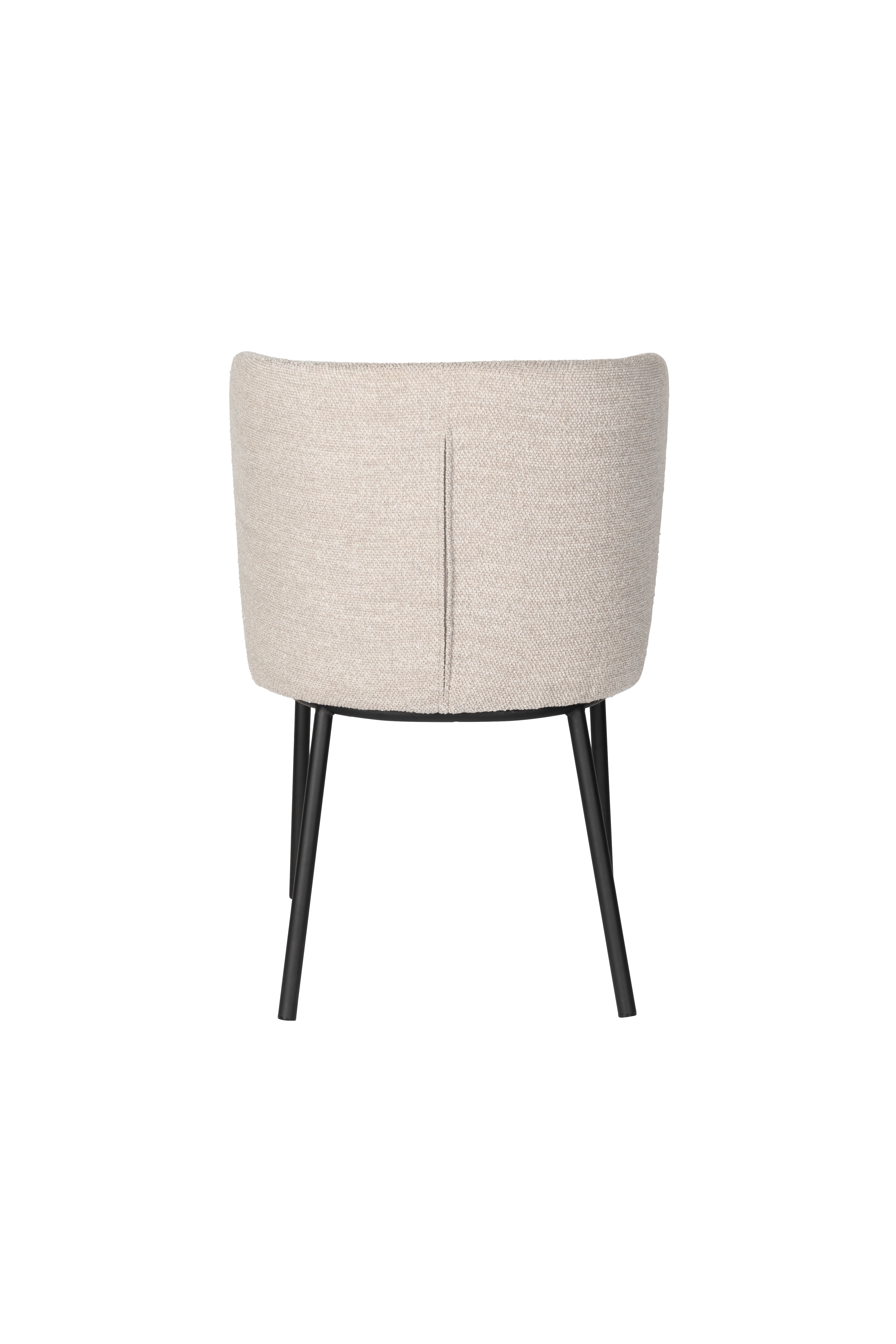 Black beige guus chair with a black base