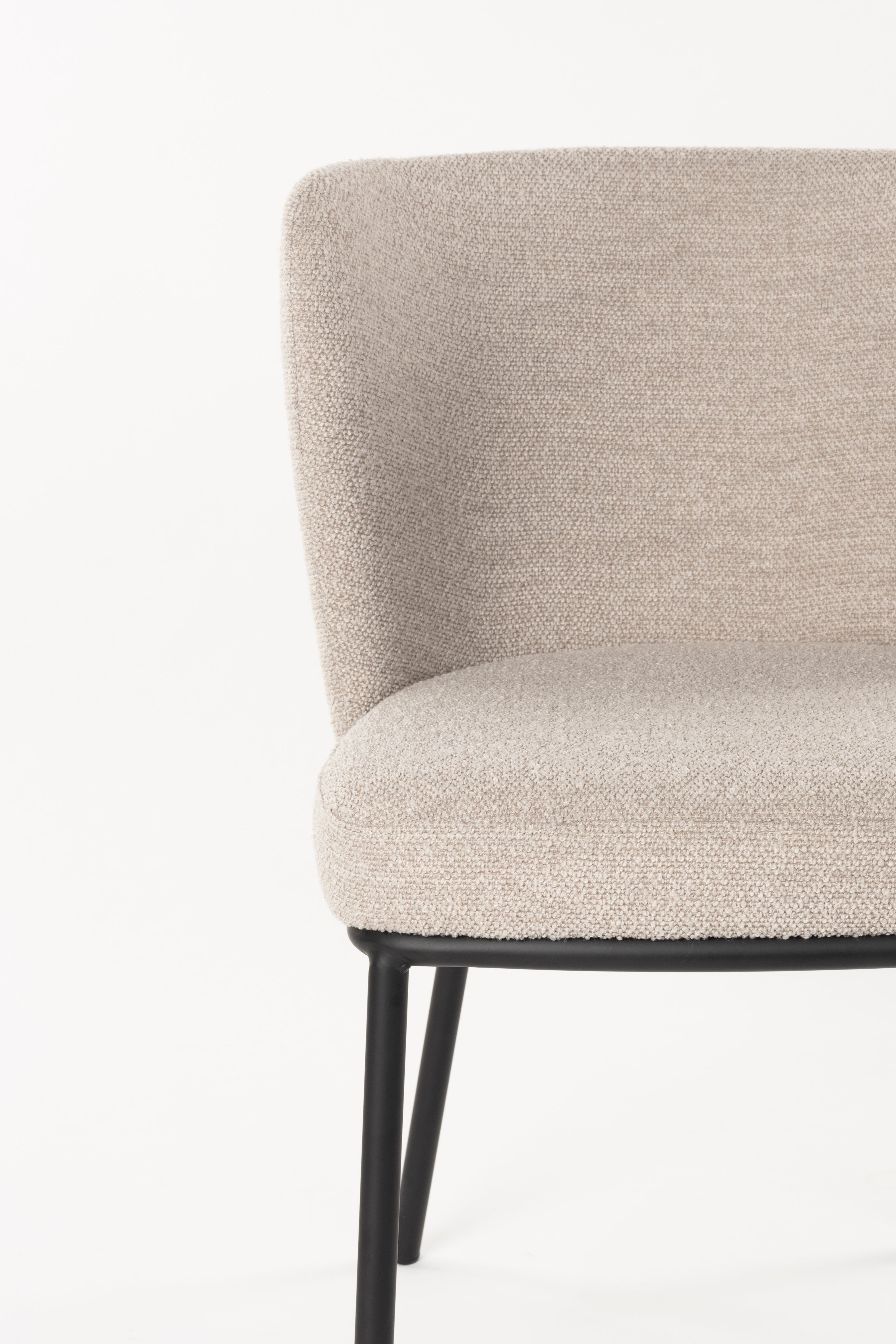 Black beige guus chair with a black base