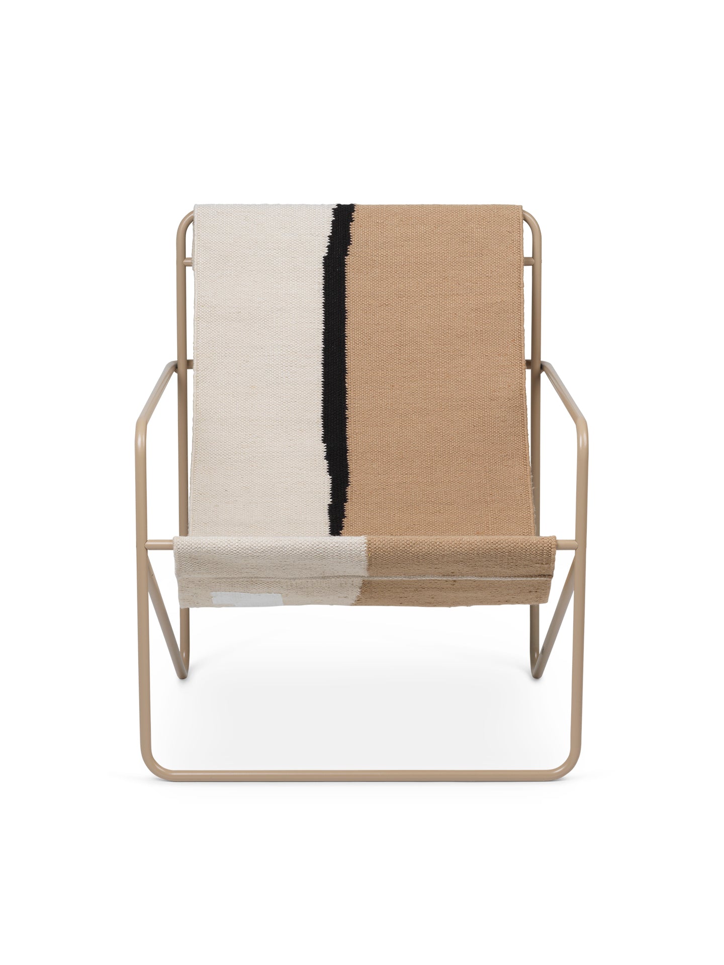 Desert cream-beige garden chair with a beige base