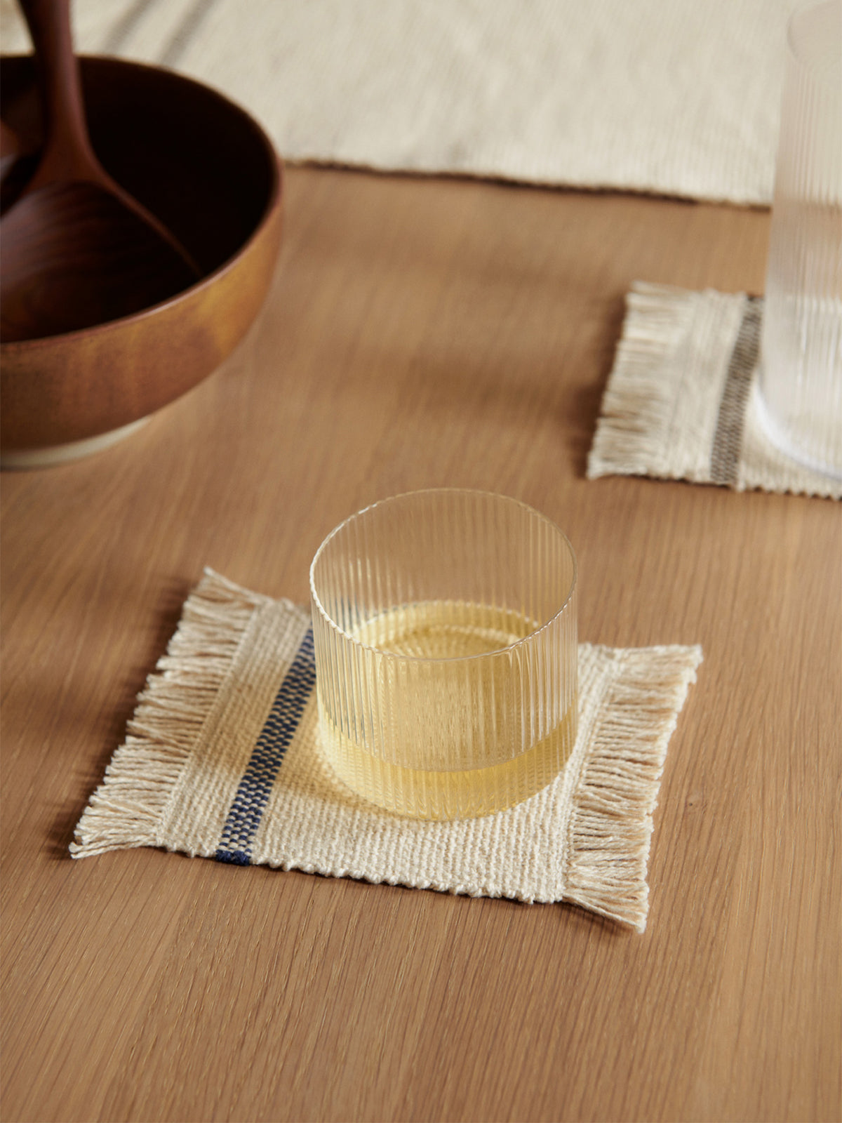 RIPPLE LOW glass set hand-blown glass