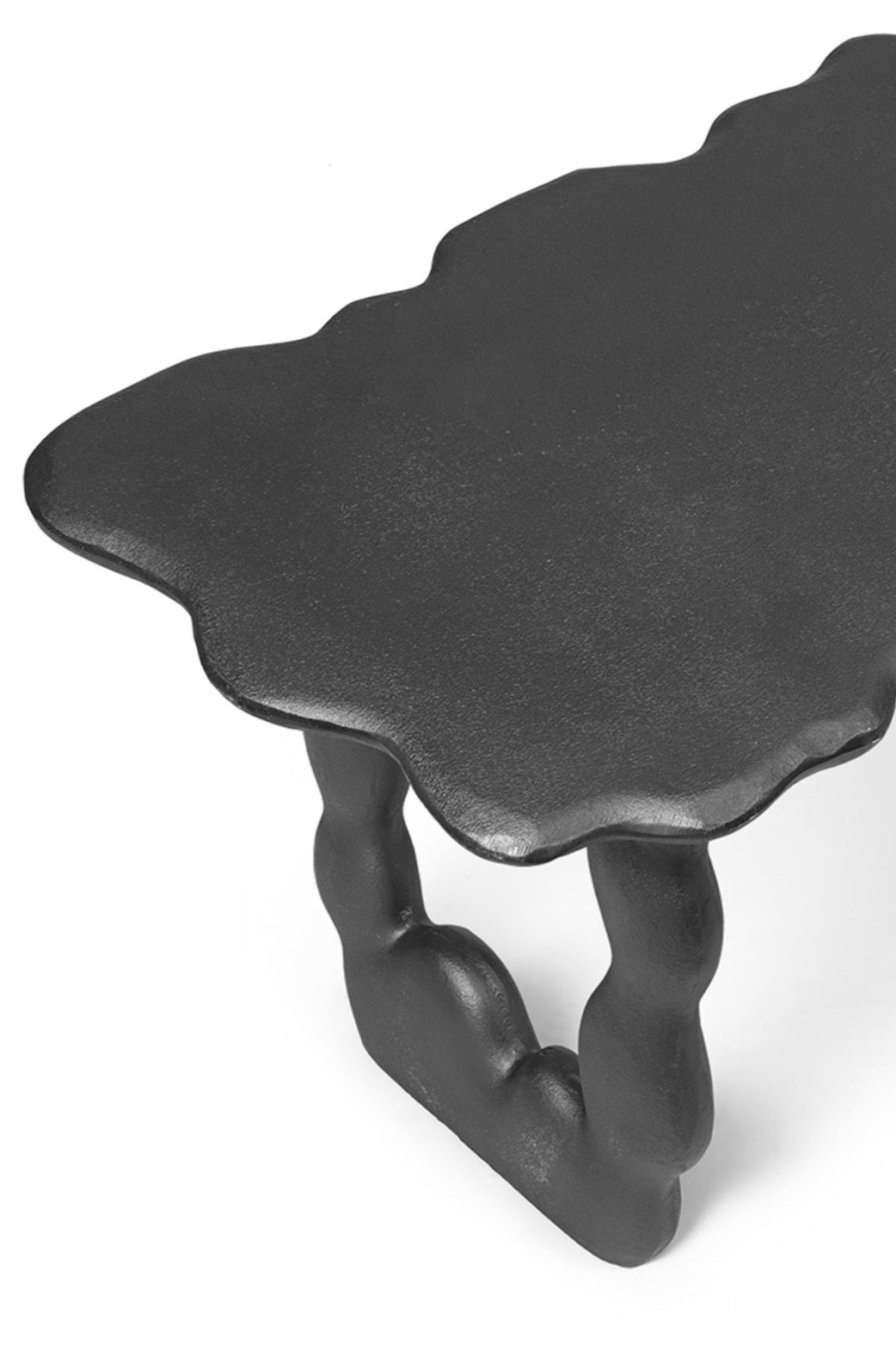 DAL PIECE schwarzer Aluminiumtisch 