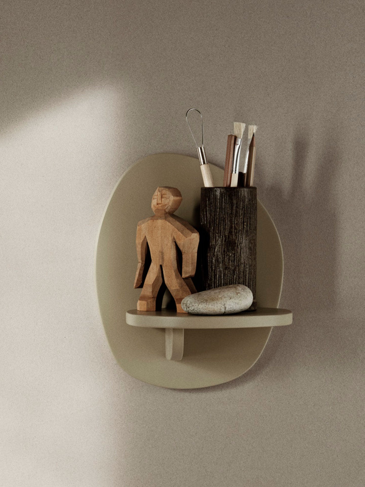 Hanging shelf PILU beige