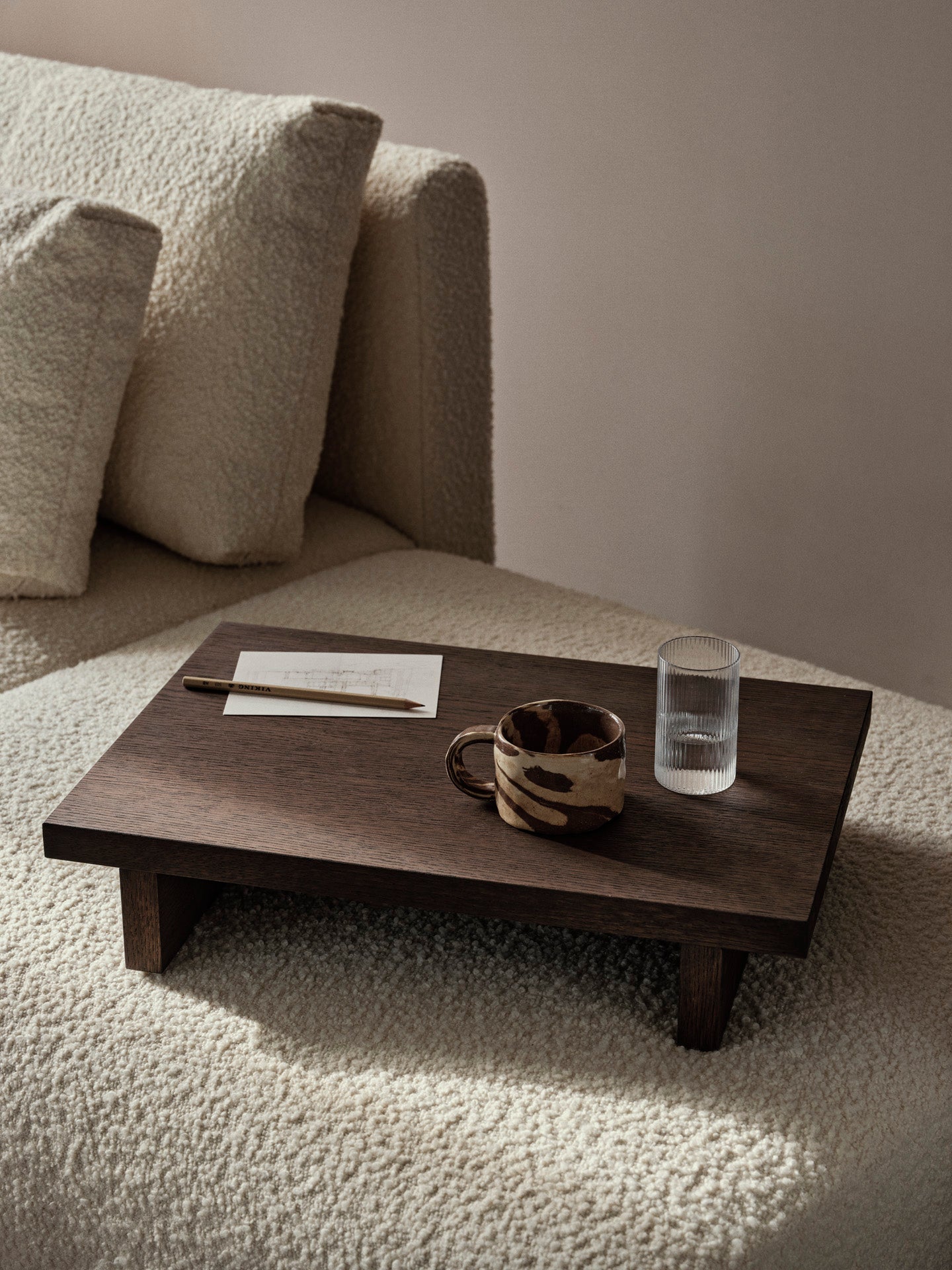 Side table Kona dark oak wood