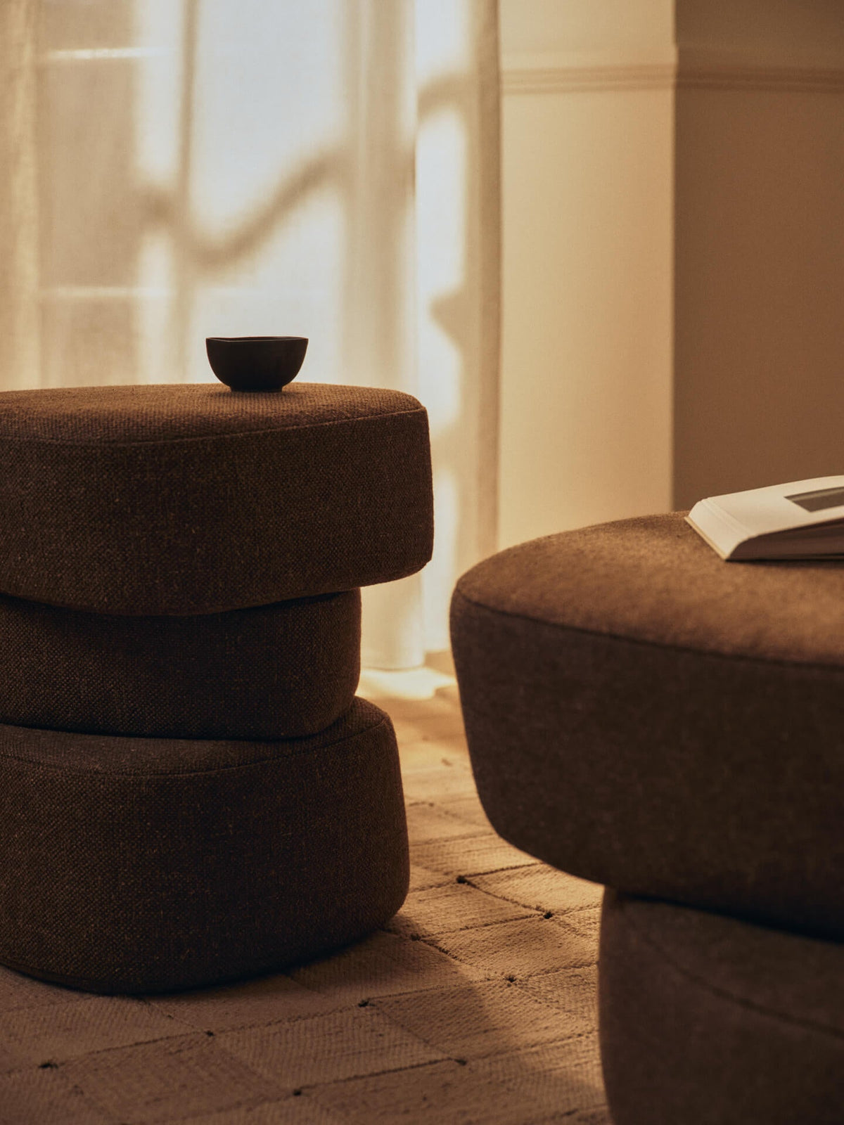 Plyo Pouf Dark Brown
