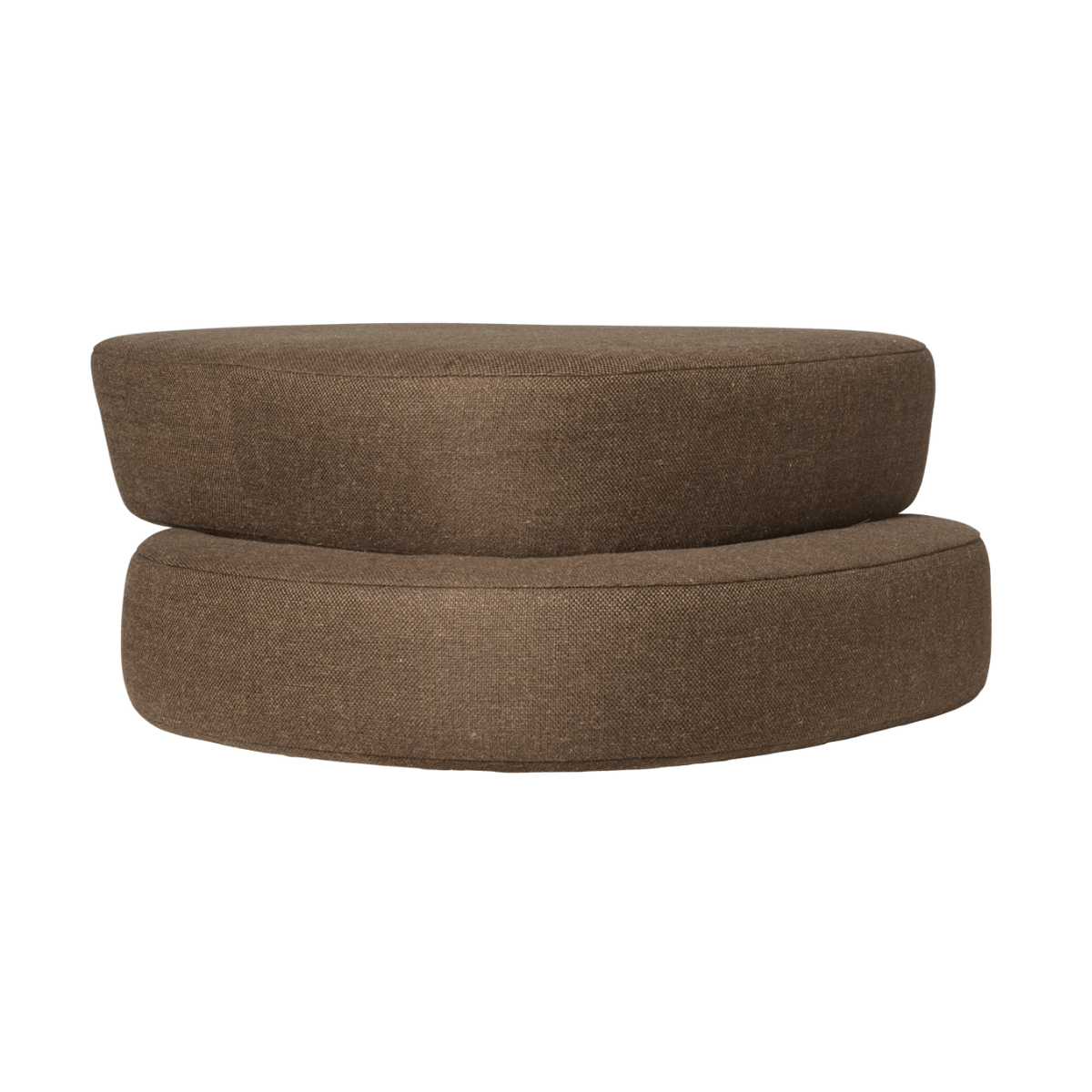 Puf niski PLYO ciemnobrązowy – ferm LIVING