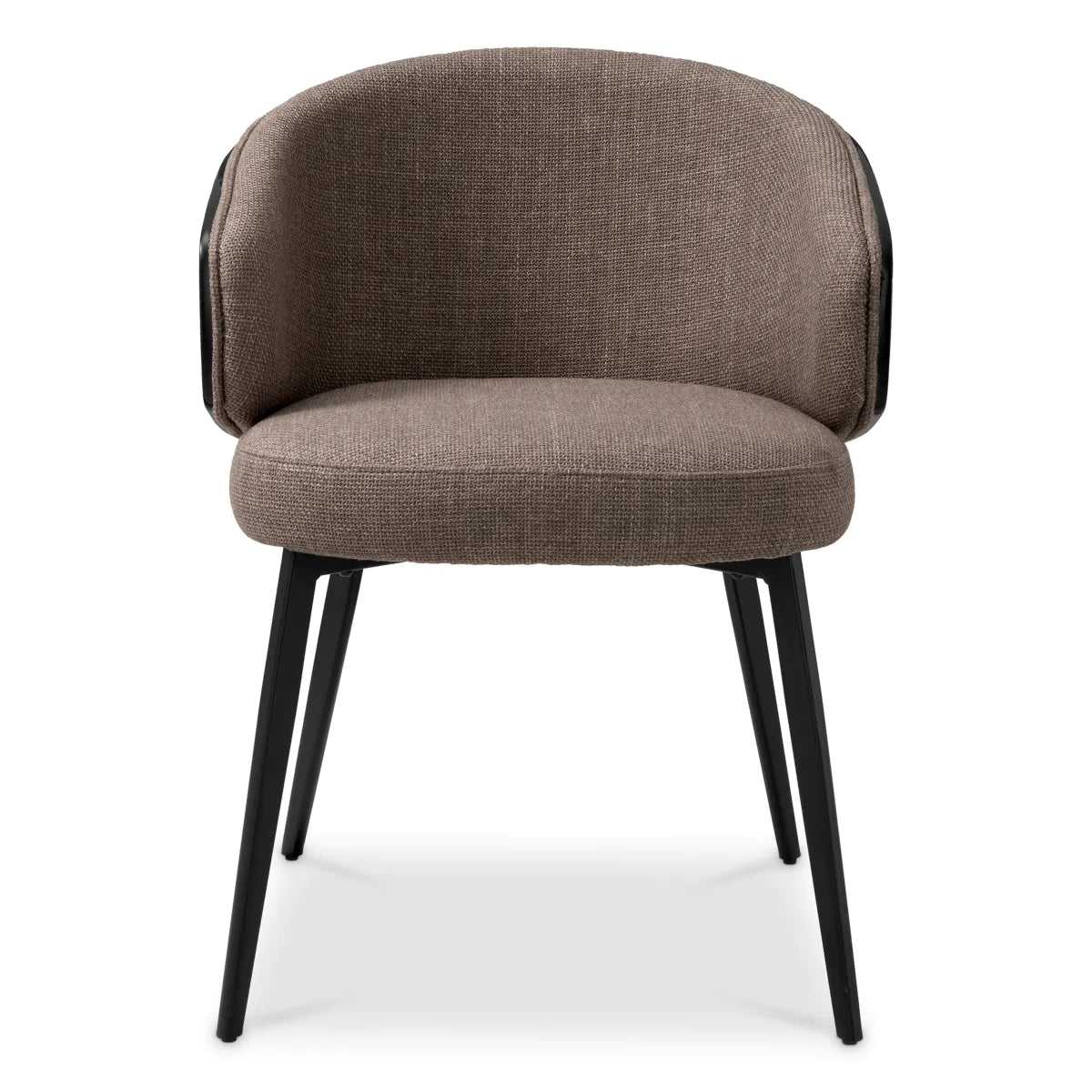 Camerota gray chair with a black base