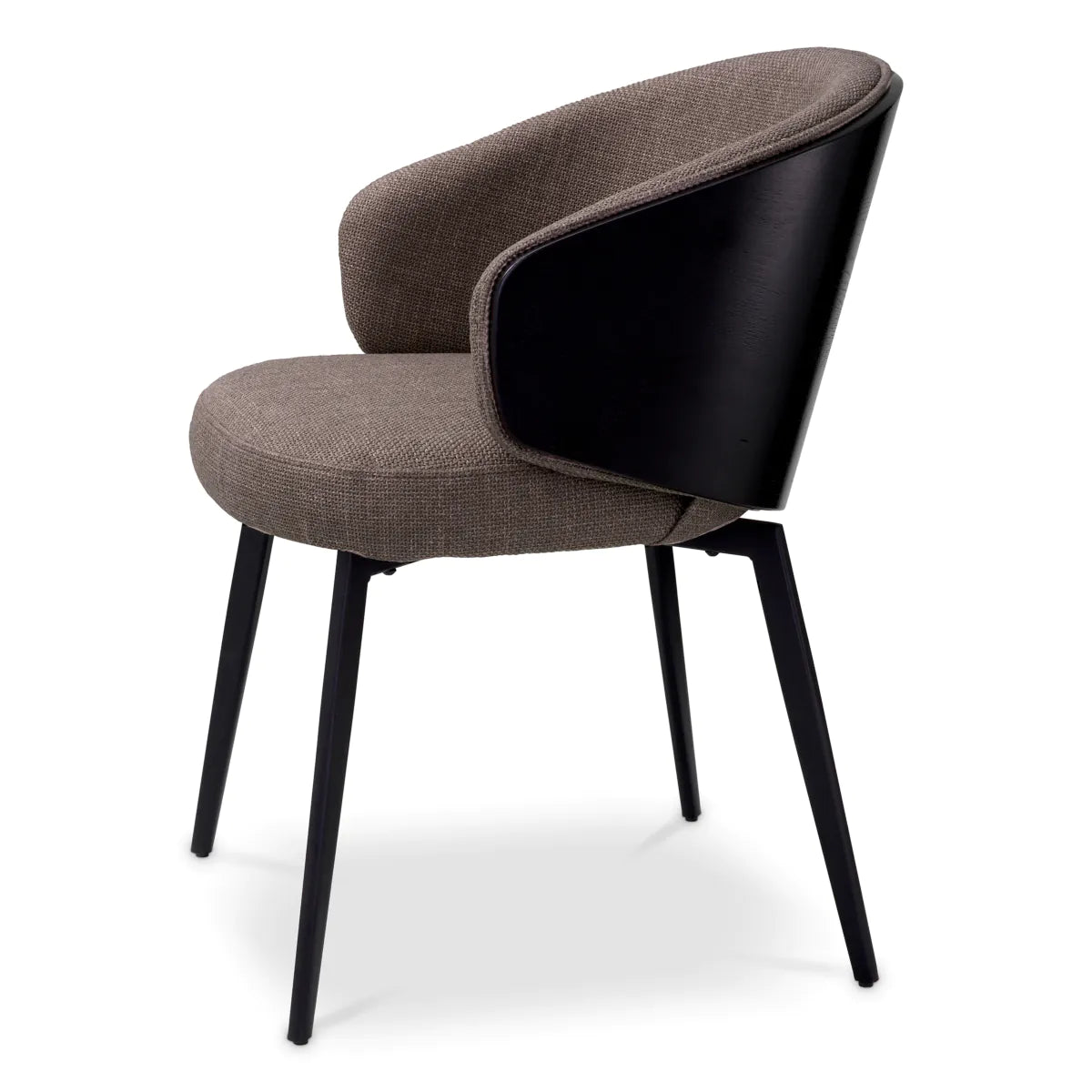 Camerota gray chair with a black base