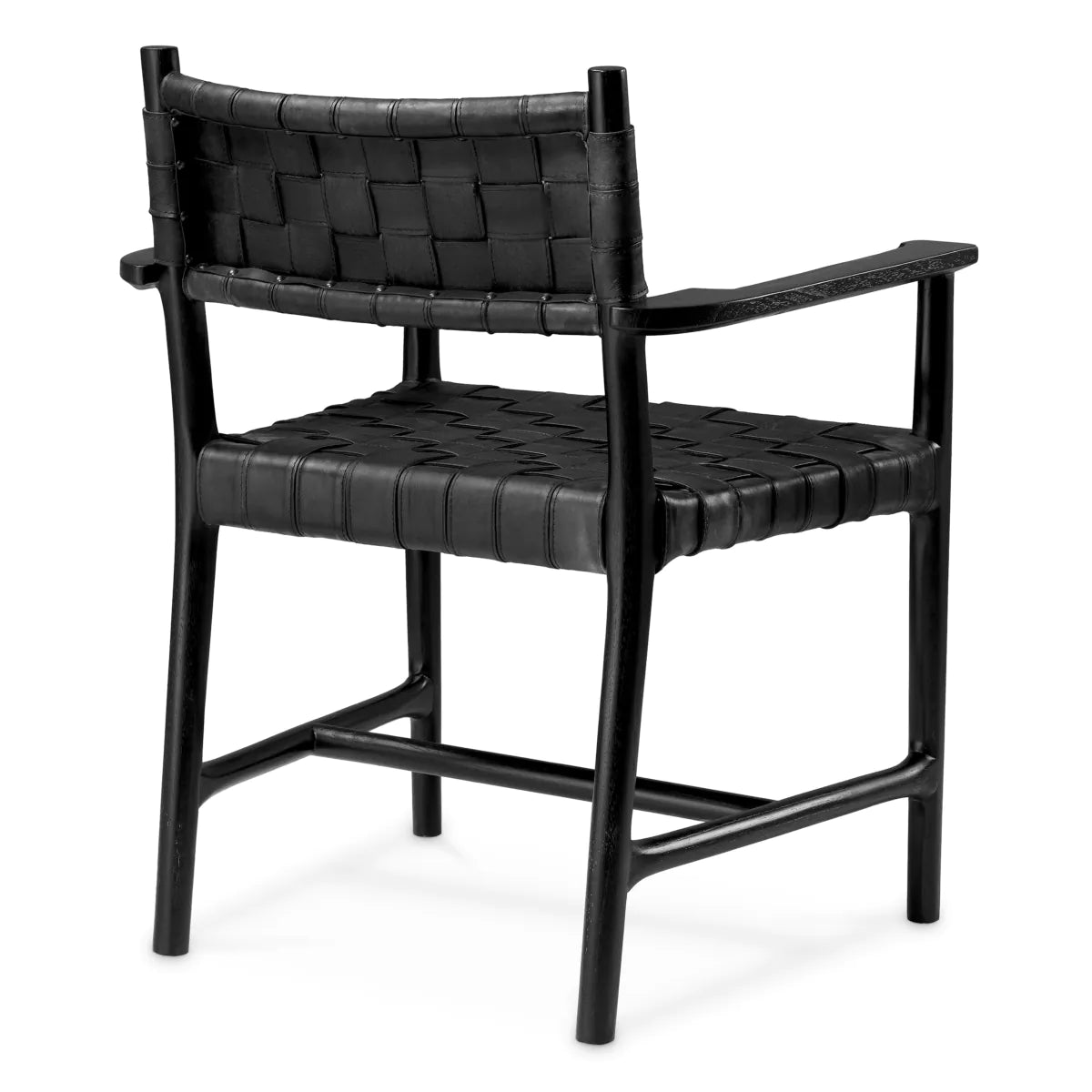 Chair with armrests Tiberio black [Ola] [Amelia SPR/improved description]