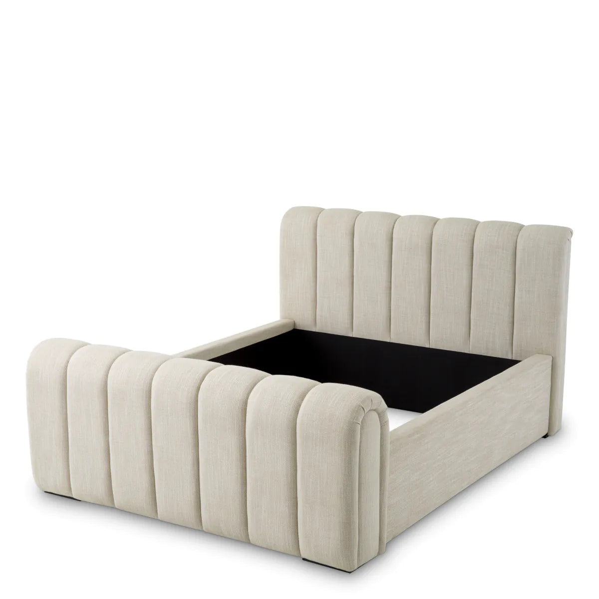 Upholstered bed Kayden beige