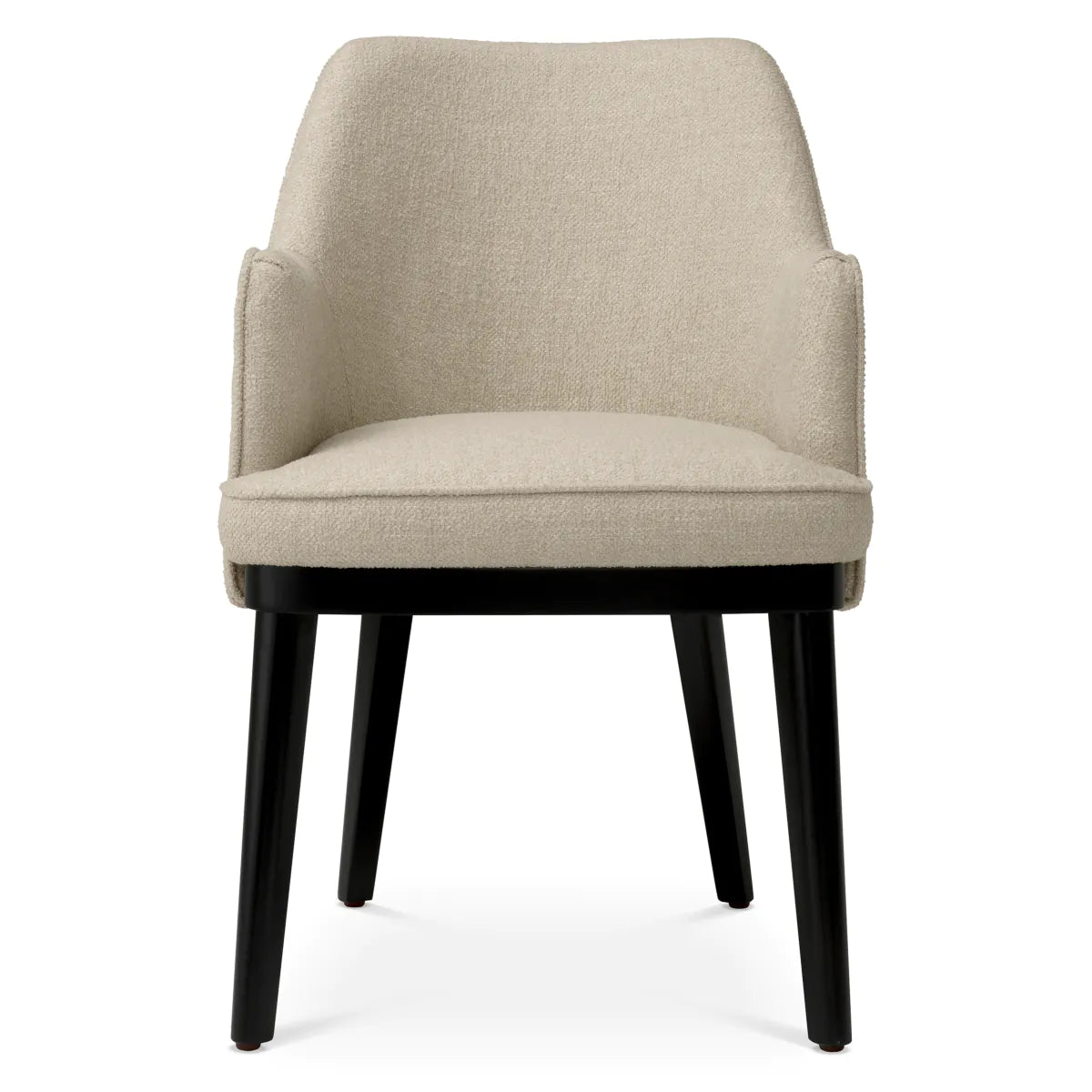 Lavina beige chair with a black base