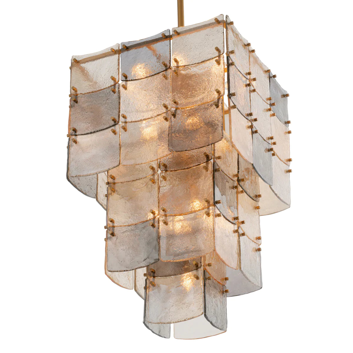 Laurent smoky glass chandelier