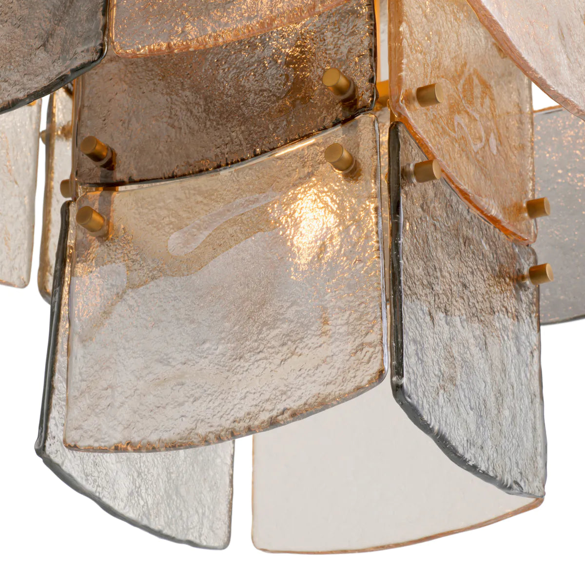 Laurent smoky glass chandelier