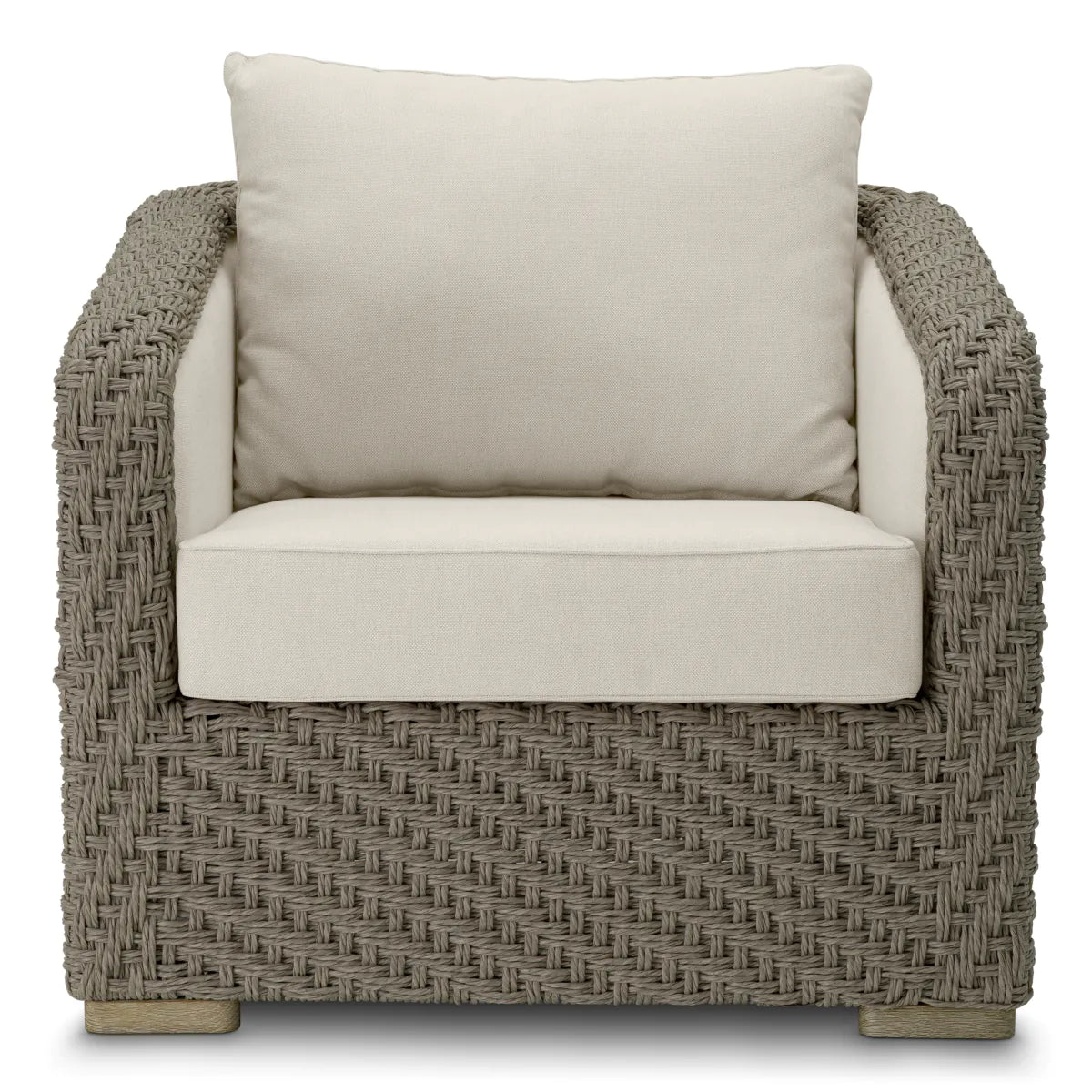 Garden armchair Bryson gray with beige [OLA] [Amelia SPR/improved description]