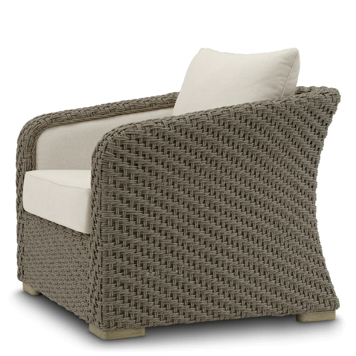 Garden armchair Bryson gray with beige [OLA] [Amelia SPR/improved description]